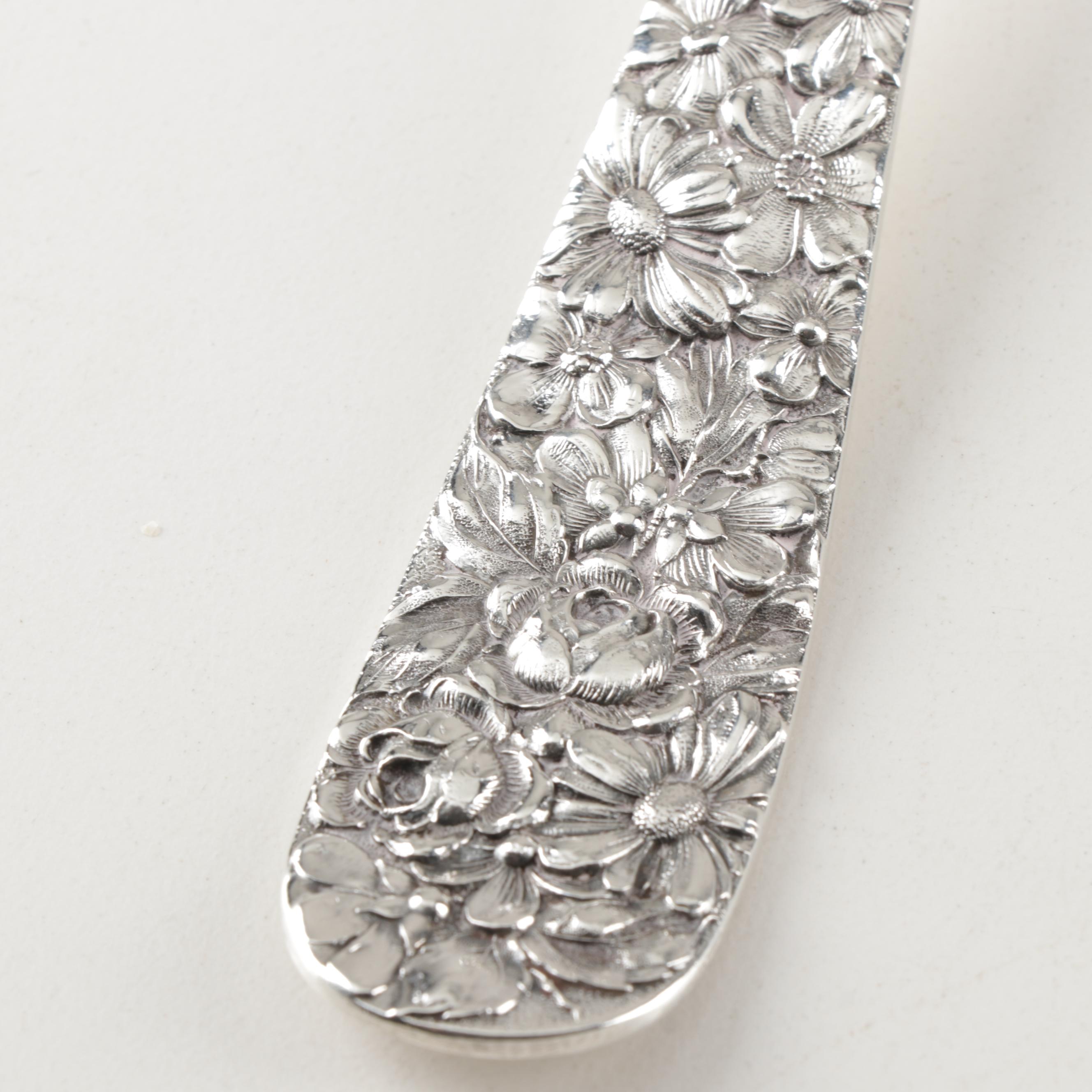 Kirk Stieff Sterling Silver "Stieff Rose" Dressing Spoon