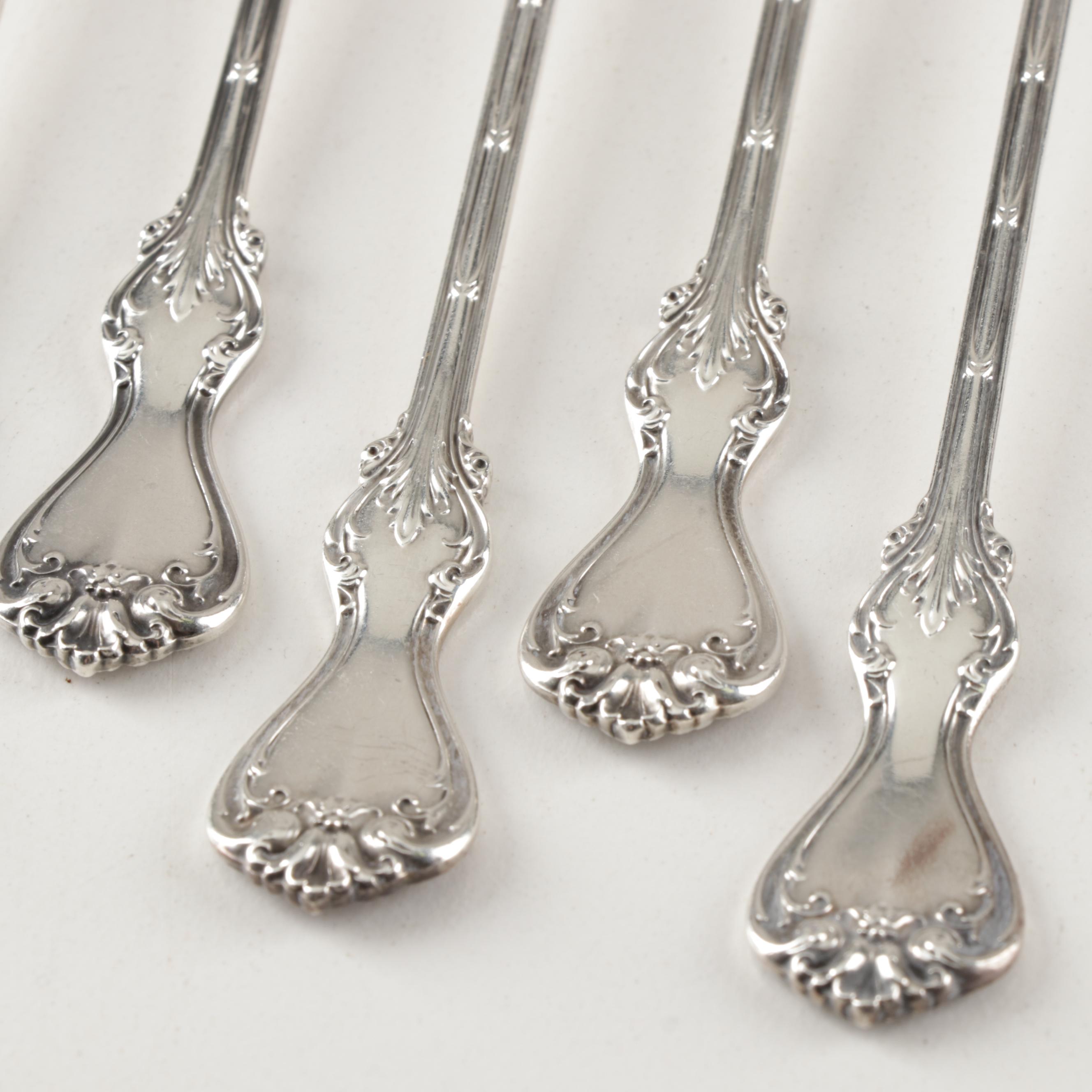 Whiting Division Sterling Silver "Duke of York" Oyster Forks, Circa 1900
