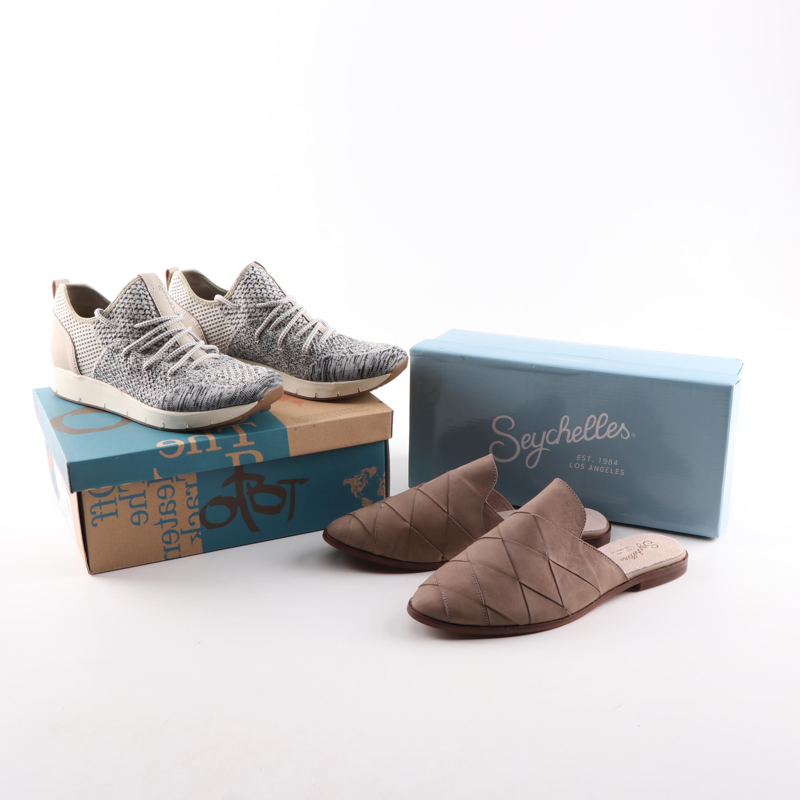 Seychelles Survival II Nubuck Mules and OTBT Marine Bone Sneakers