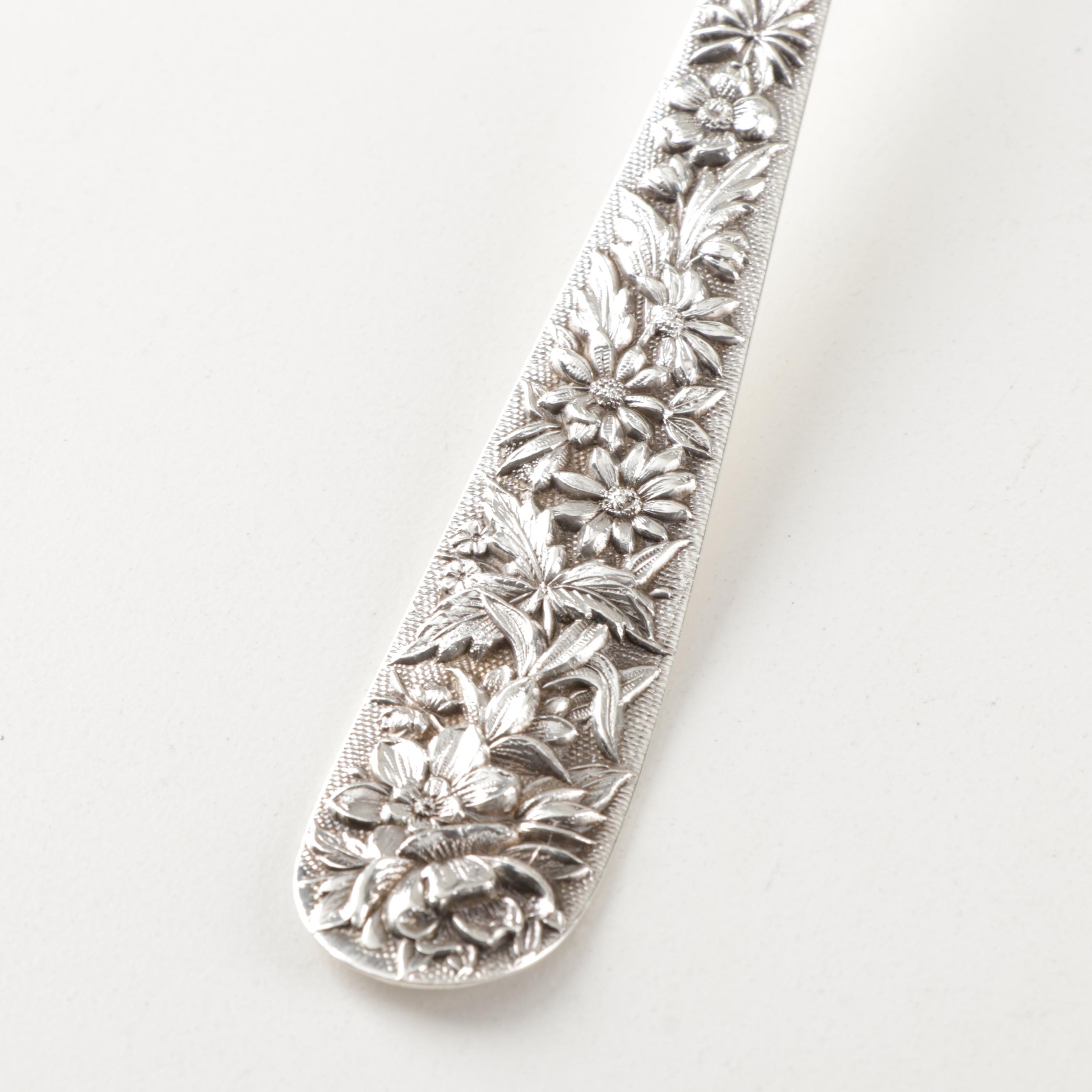 Kirk-Stieff "Repousse" Sterling Silver Serving Utensils