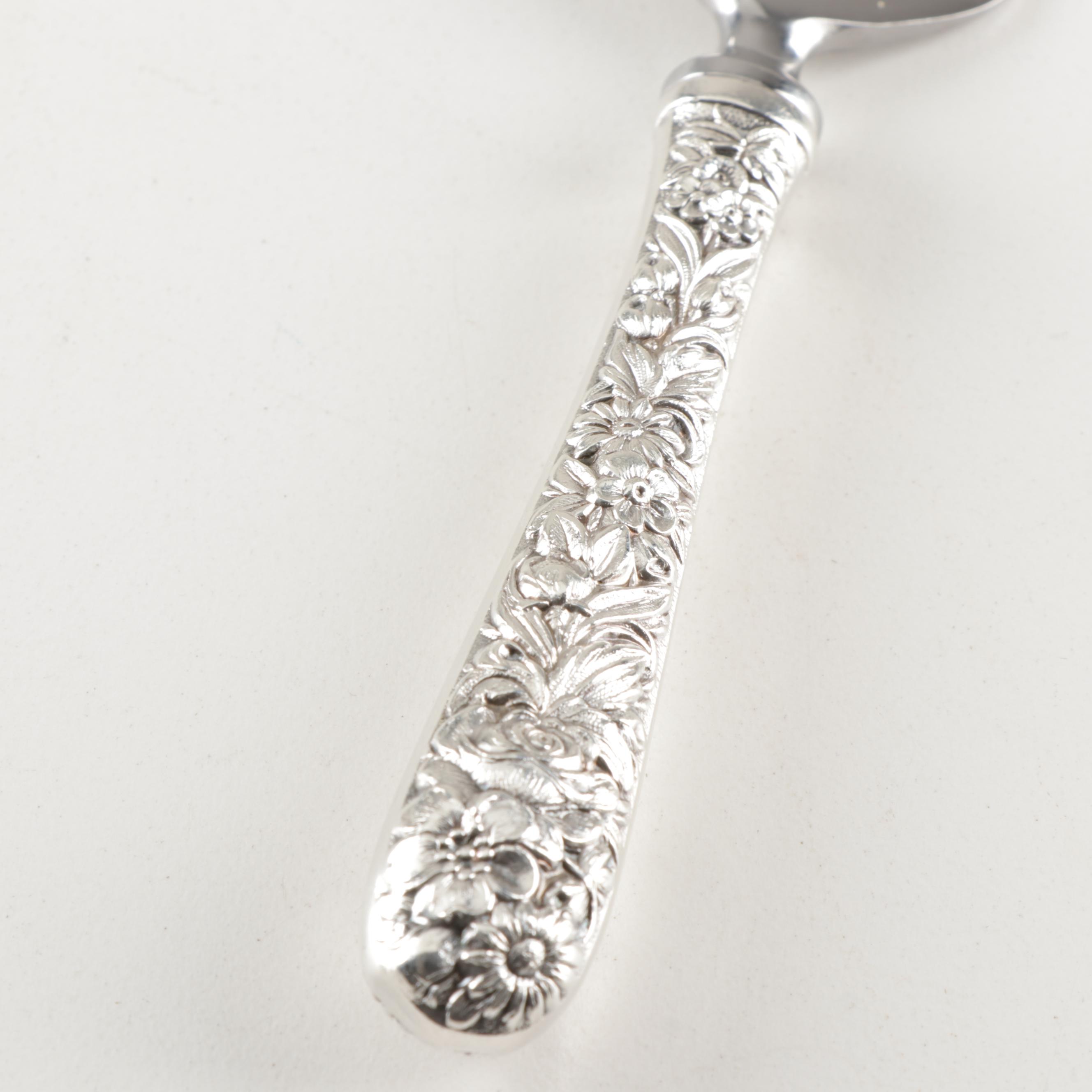 Kirk-Stieff "Repousse" Sterling Silver Serving Utensils