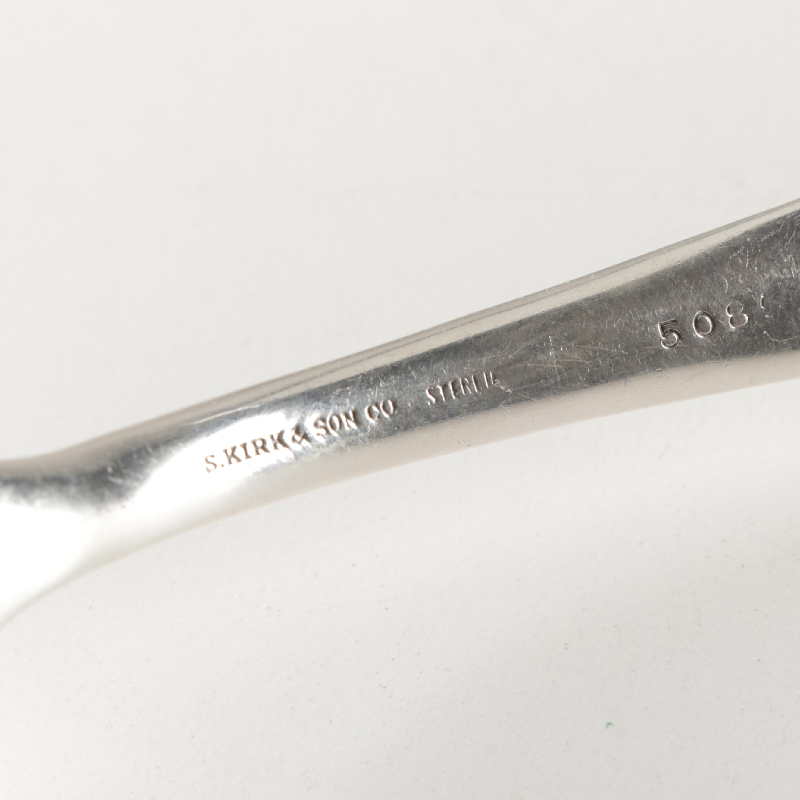 Kirk-Stieff "Repousse" Sterling Silver Serving Utensils