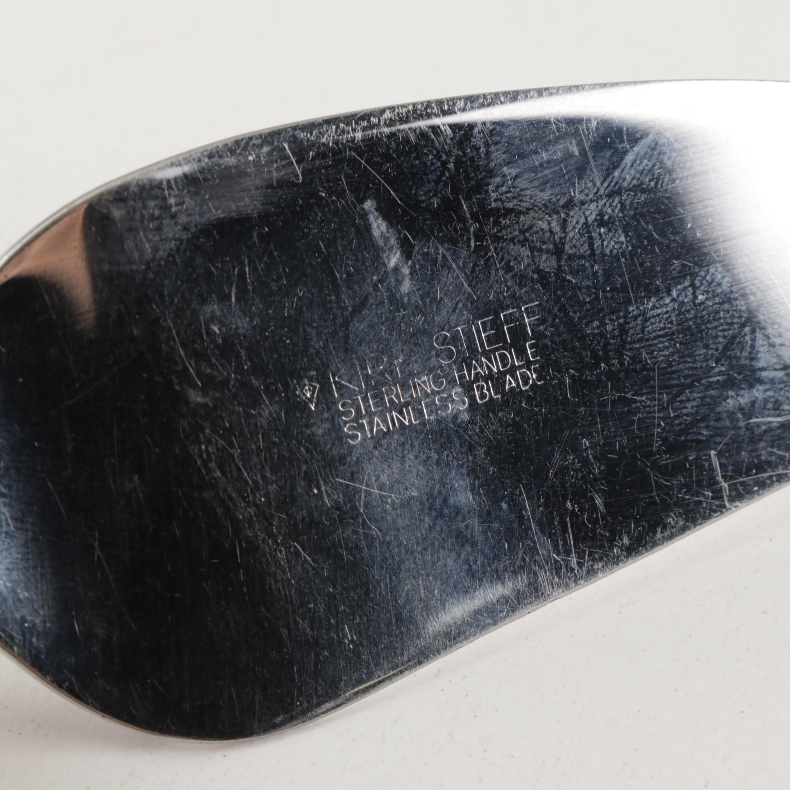 Kirk-Stieff "Repousse" Sterling Silver Serving Utensils