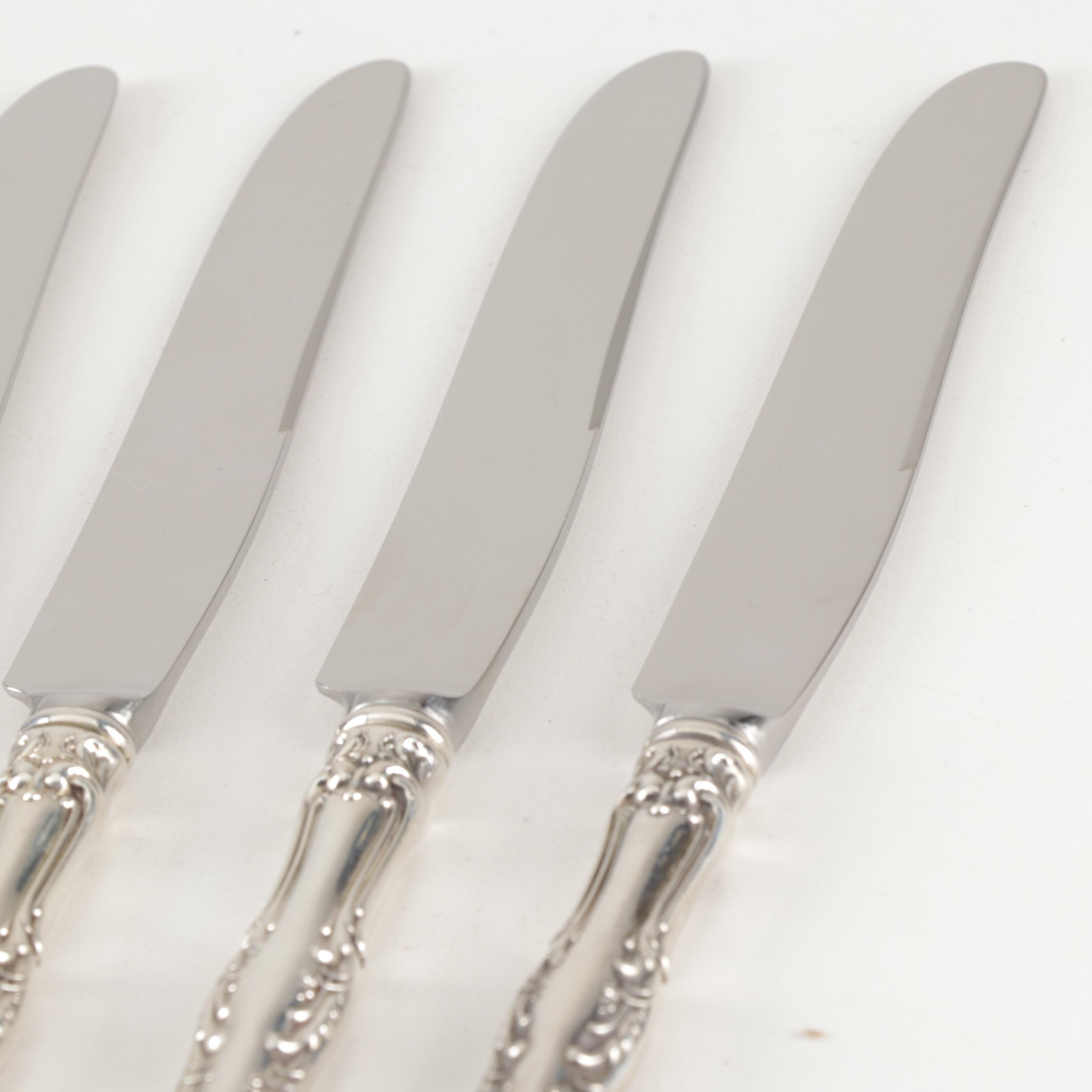 Wallace Sterling Silver "Irving" Flatware, Early 20th Century