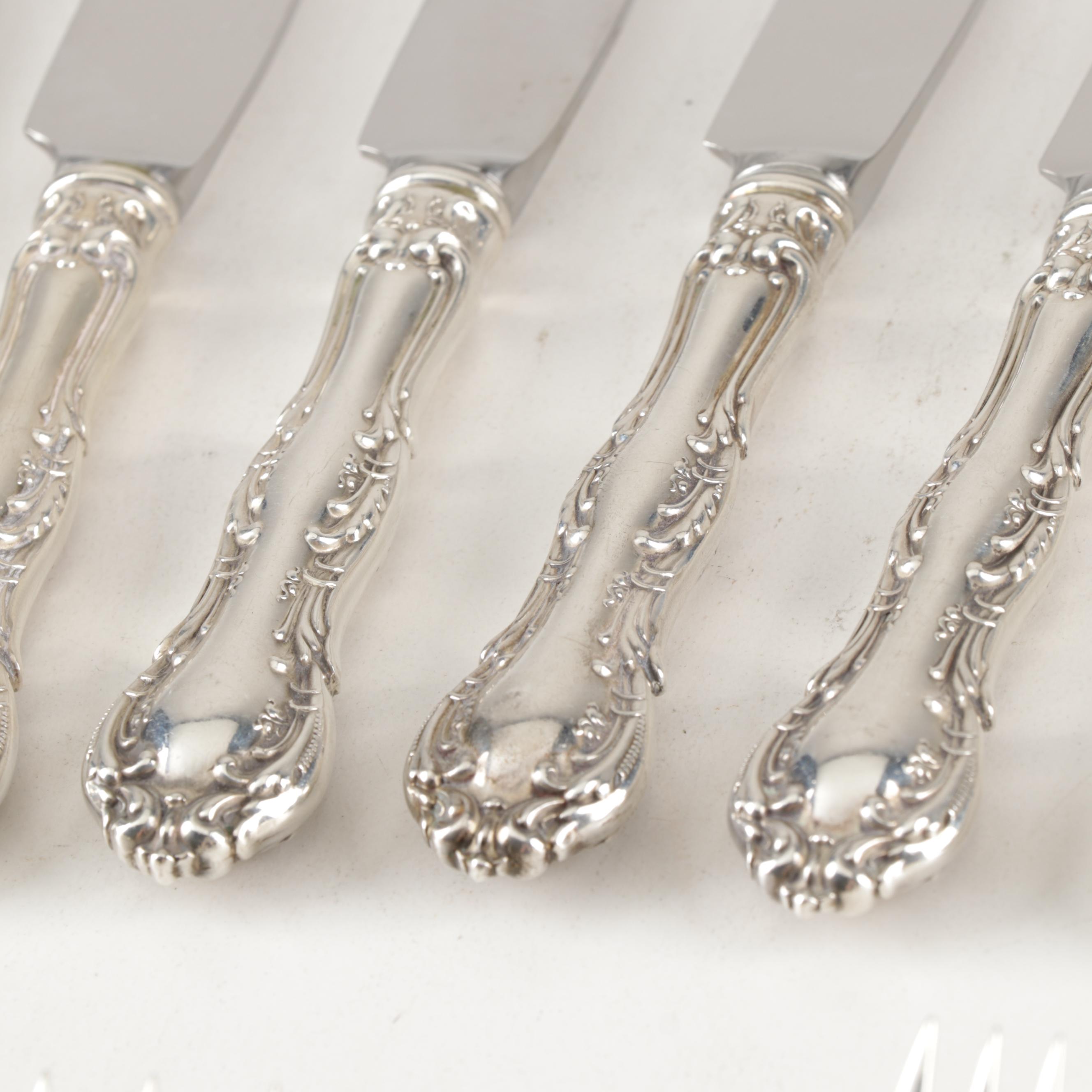 Wallace Sterling Silver "Irving" Flatware, Early 20th Century