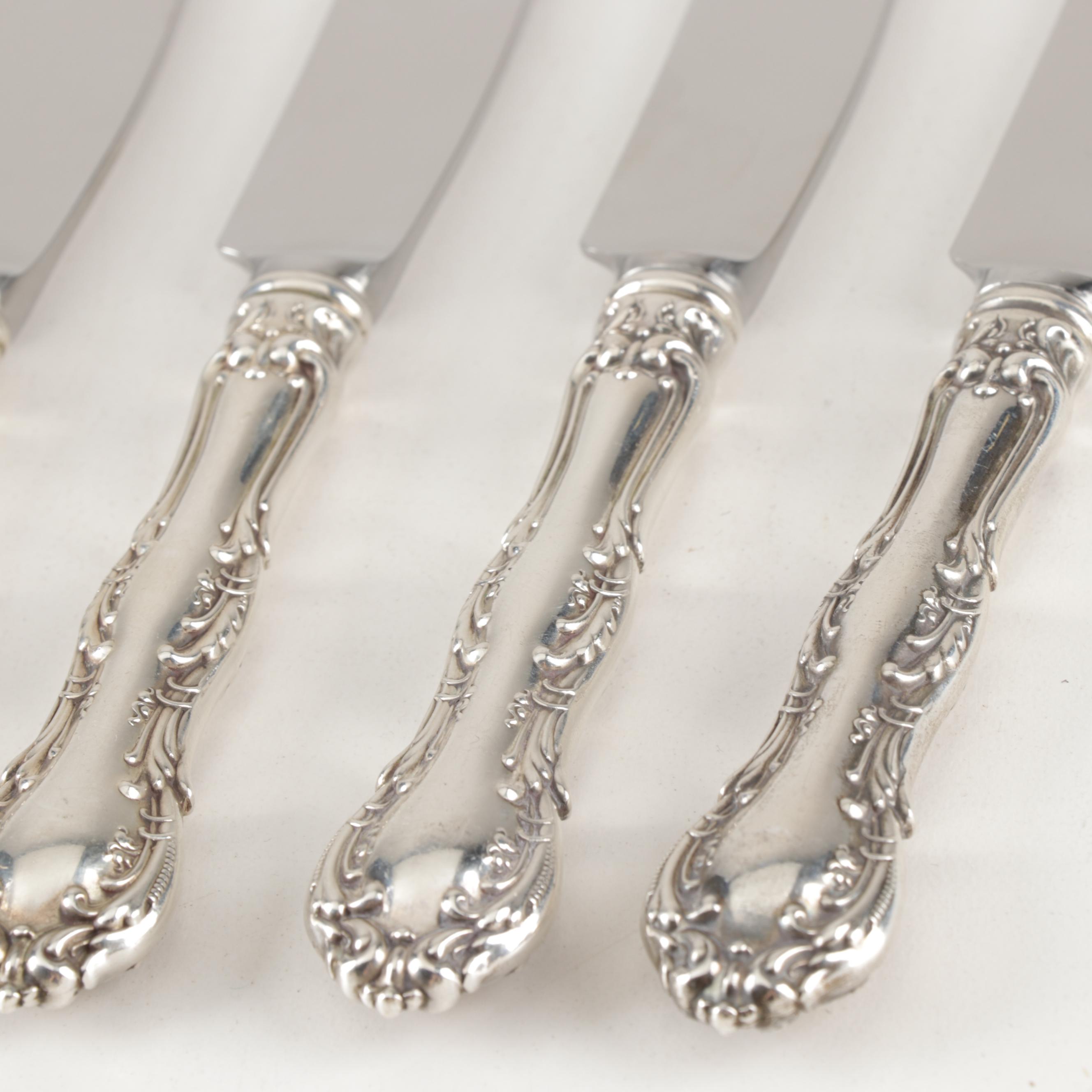 Wallace Sterling Silver "Irving" Flatware, Early 20th Century