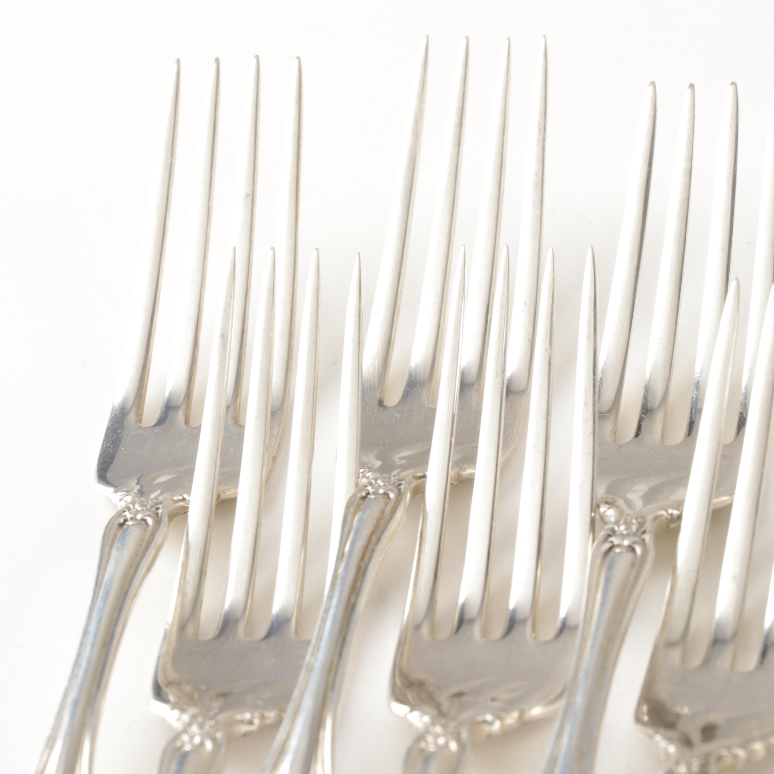 Wallace Sterling Silver "Irving" Flatware, Early 20th Century