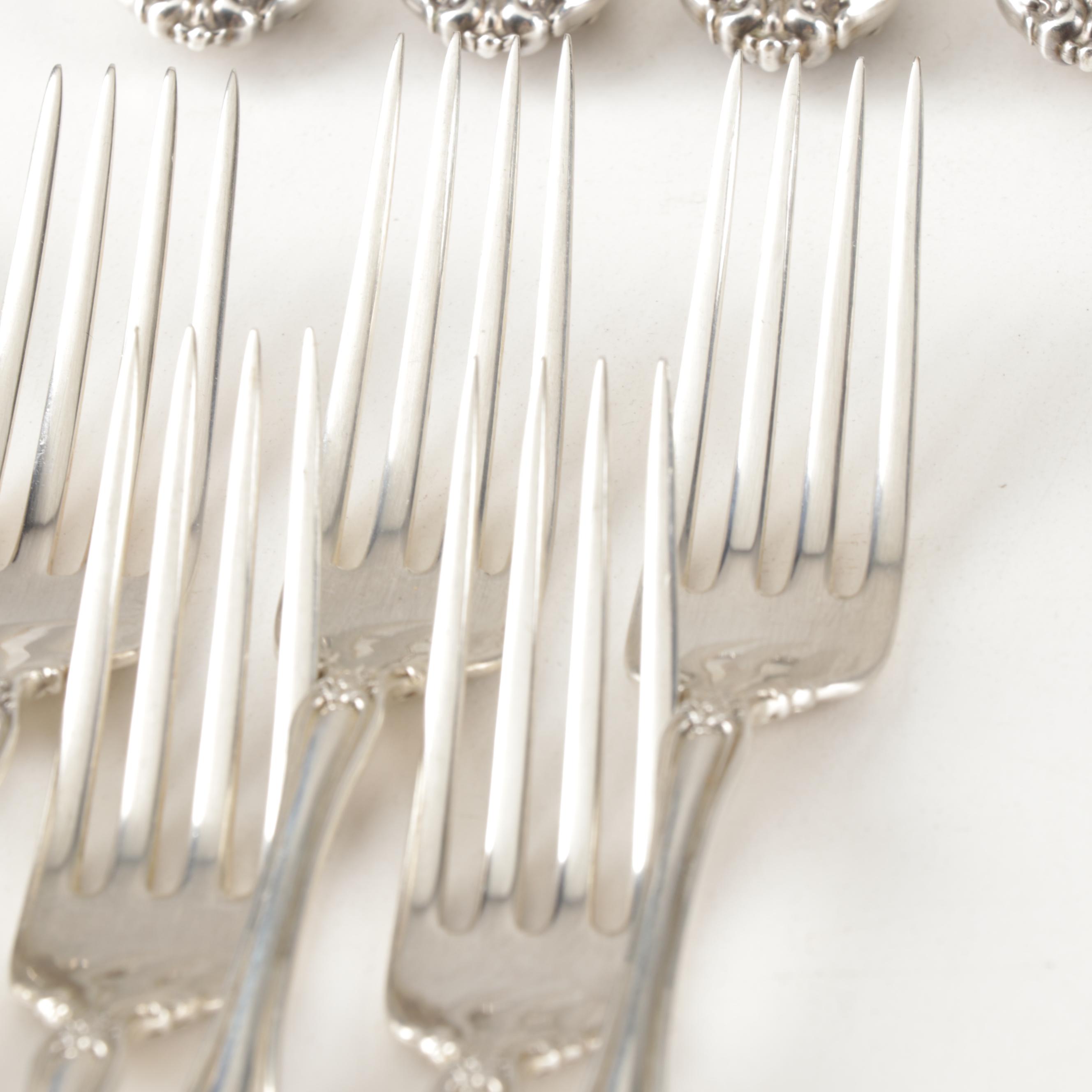 Wallace Sterling Silver "Irving" Flatware, Early 20th Century