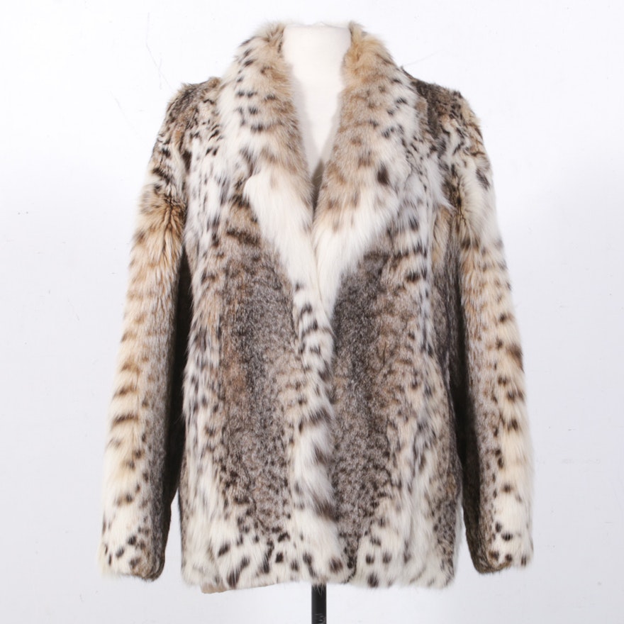 Canadian Lynx Fur Coat, Vintage