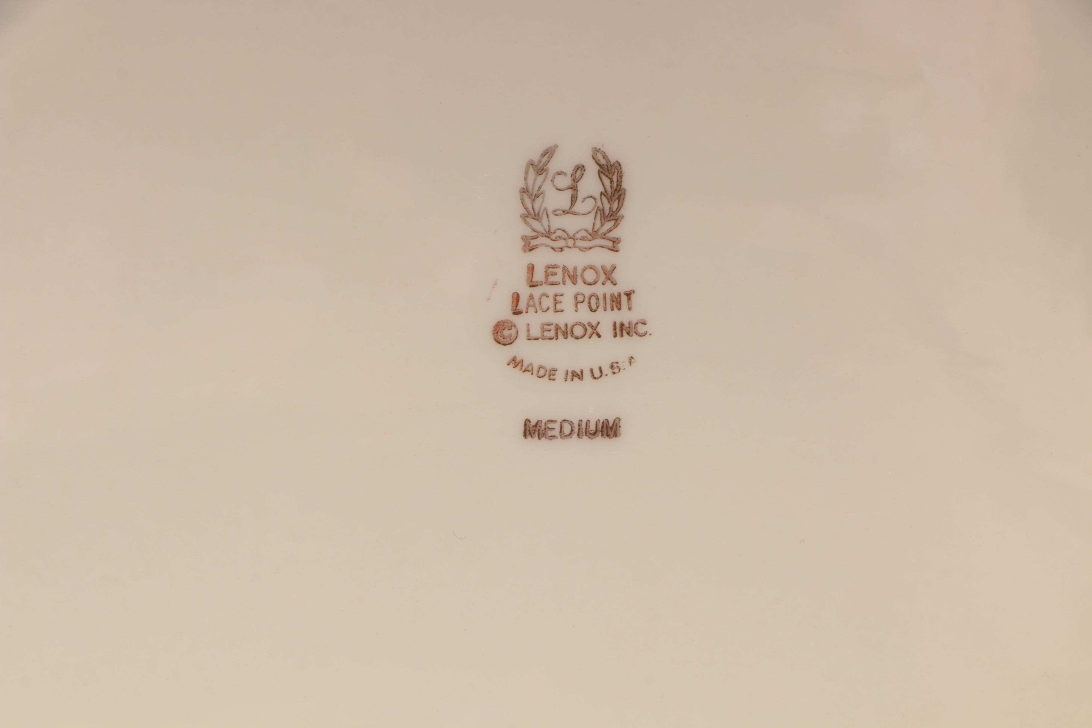 Lenox "Lace Point" Dinnerware, Vintage