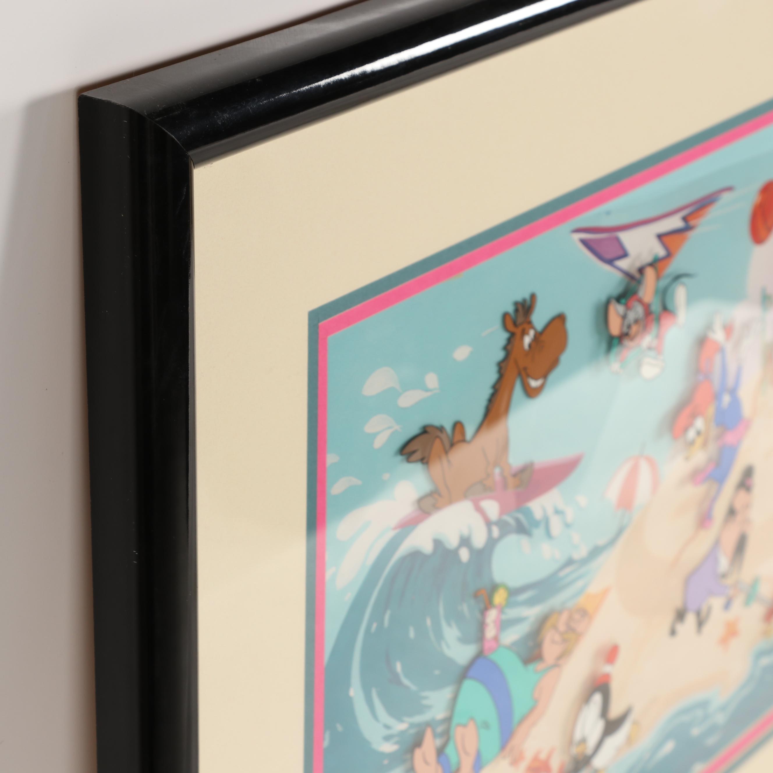 Walter Lantz Signed Hand Painted Animation Cel "Club Woody"