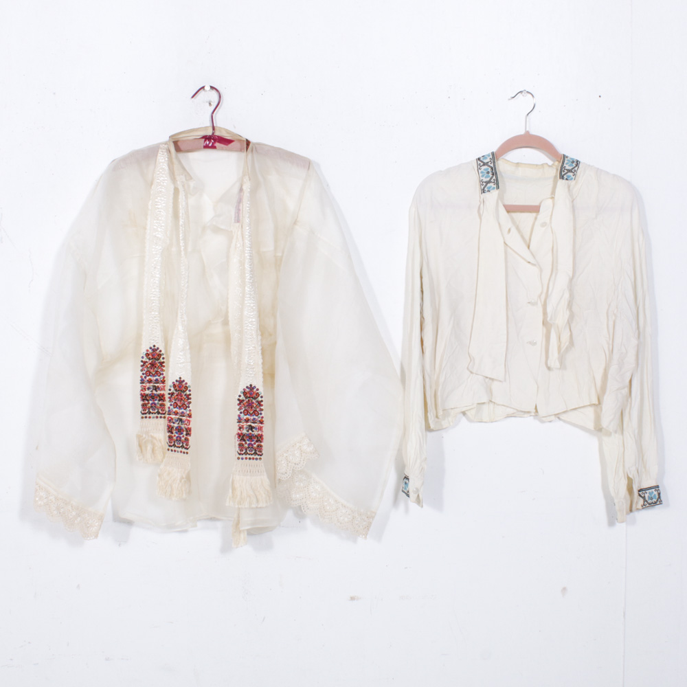 Sheer, Lace and Embroidered Edwardian Style Blouses, Early 20th Century