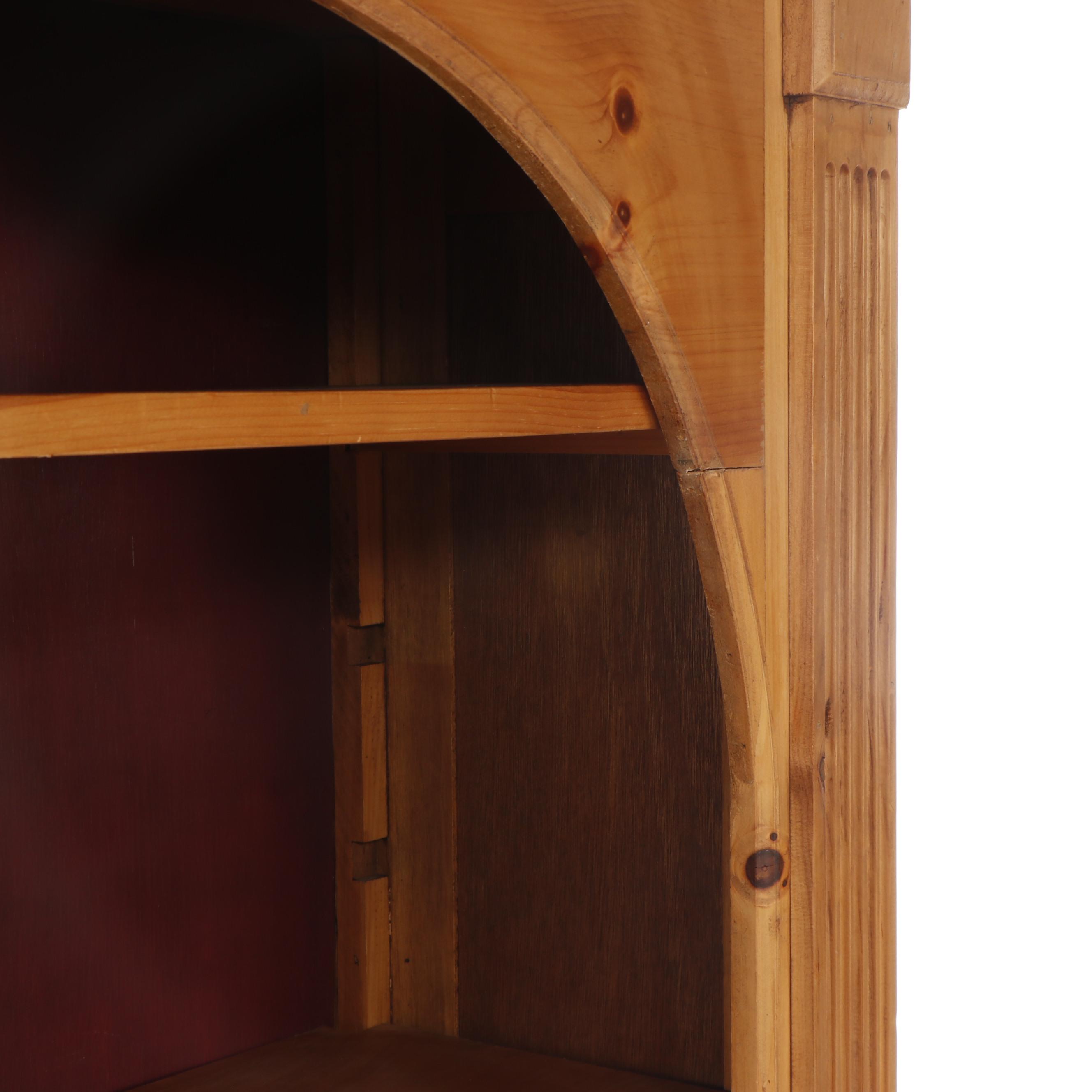 Contemporary Unfinished Pine Bookcase