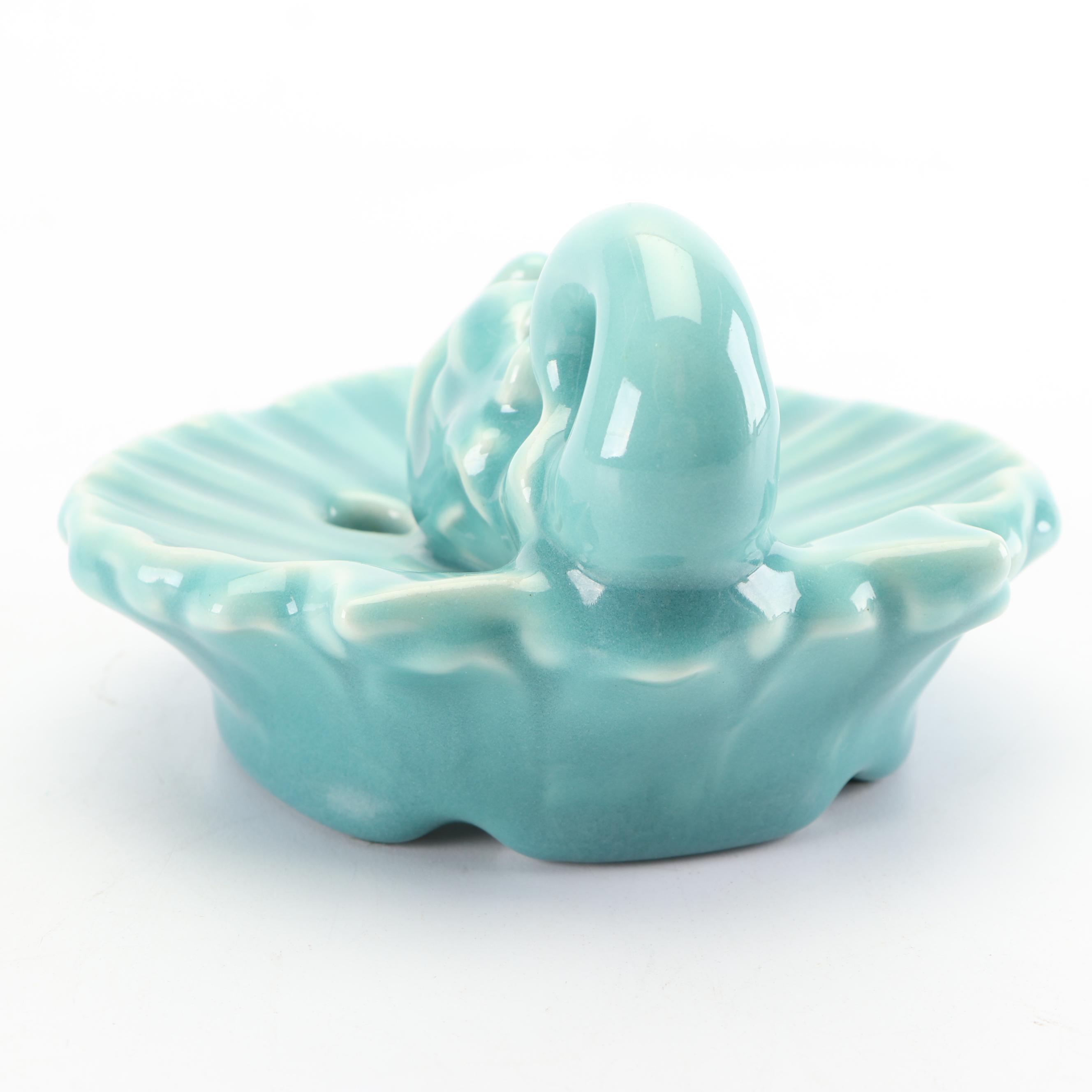 Rookwood Pottery Dolphin Form Flower Frog, 1917