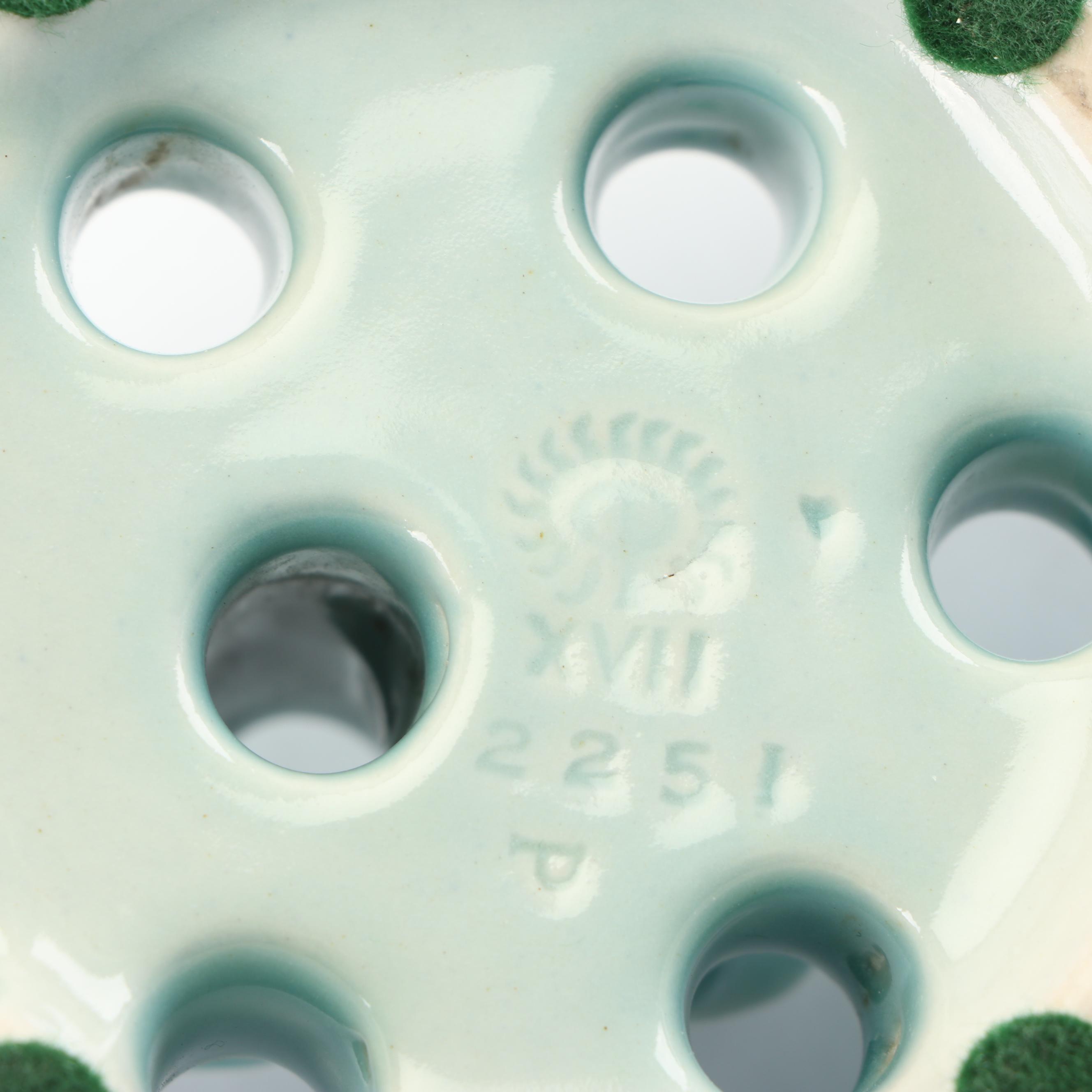 Rookwood Pottery Dolphin Form Flower Frog, 1917