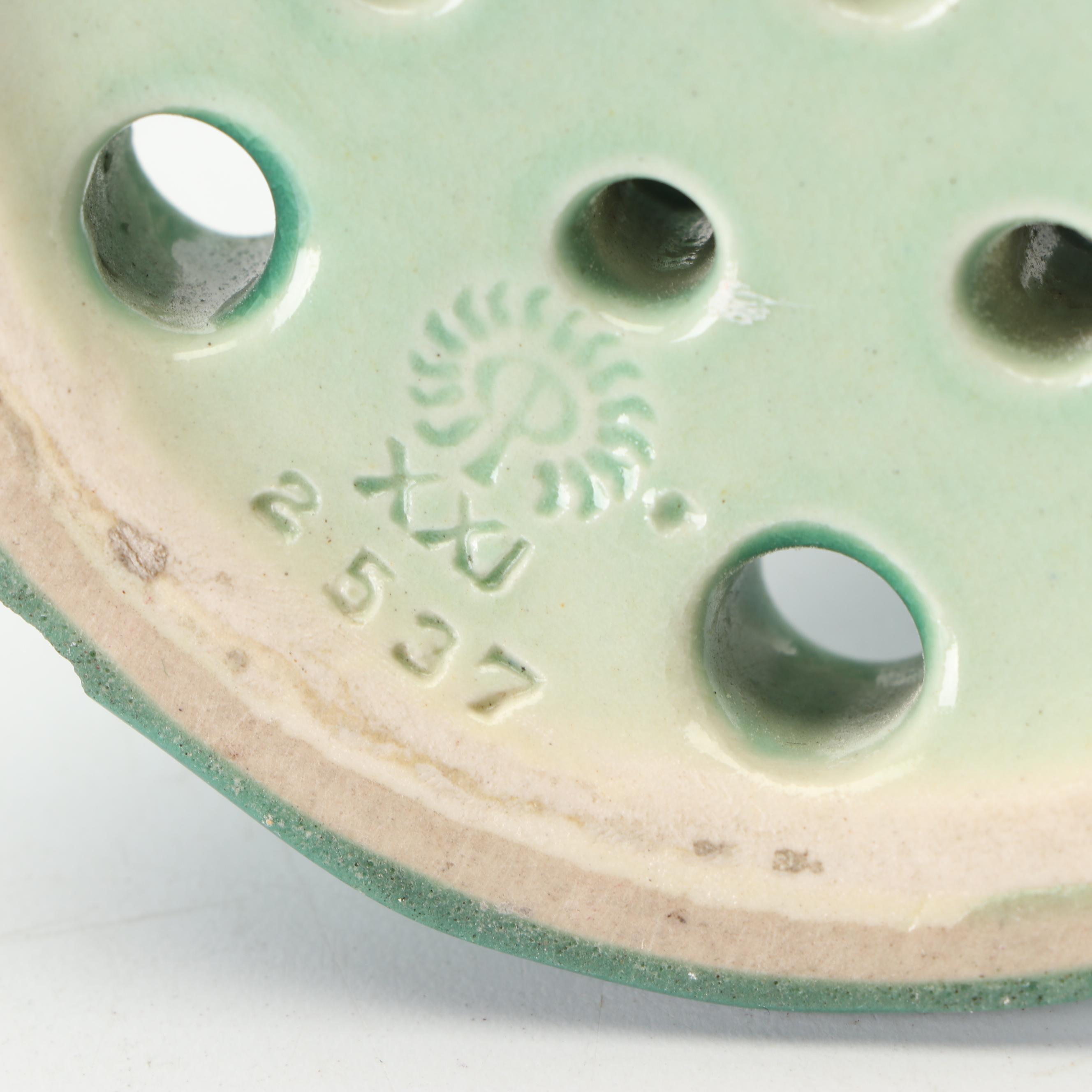 Rookwood Pottery Flower Frog with Dove, 1921