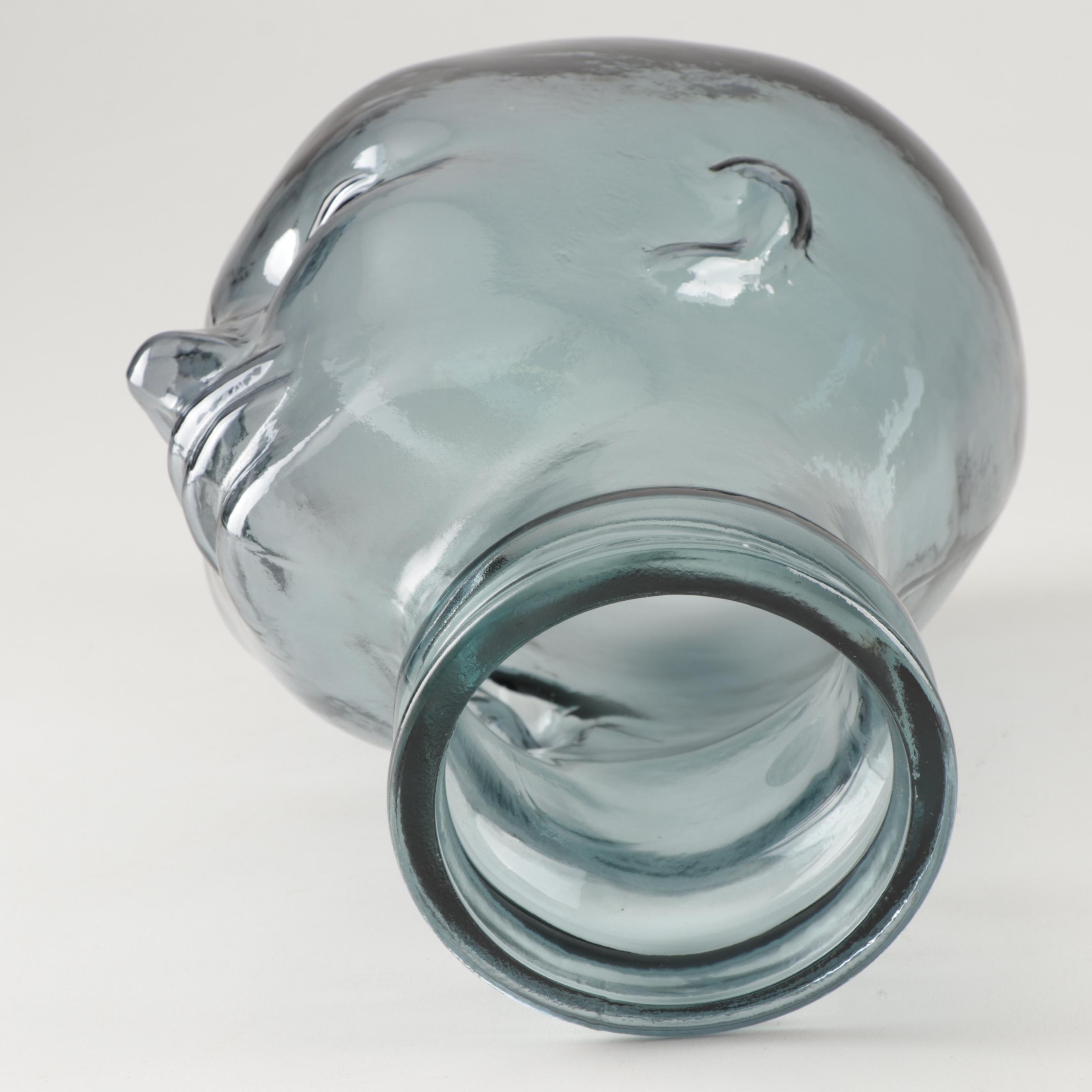 Recycled Hand Blown Glass Human Head by Vidrios San Miguel