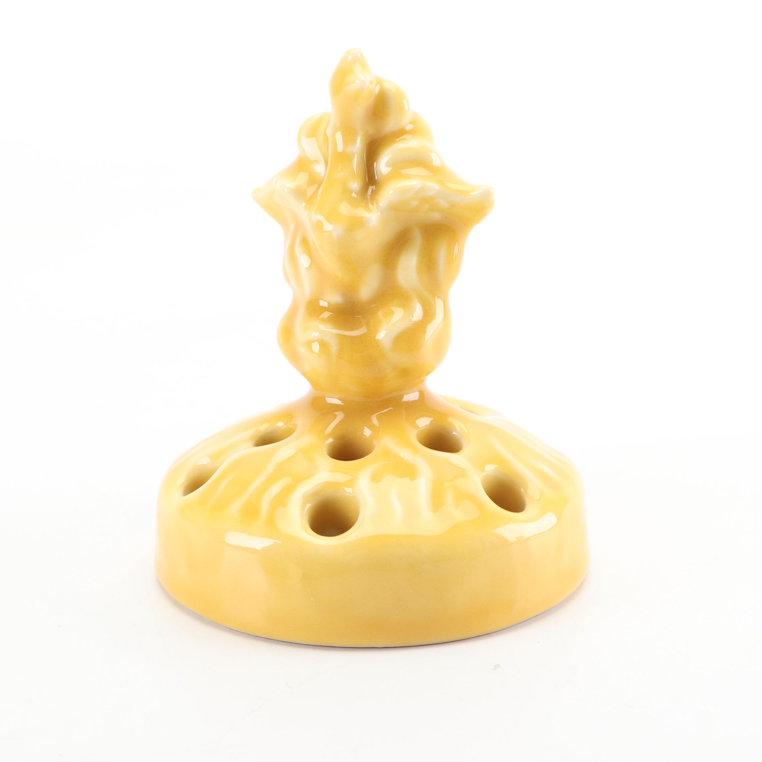 Rookwood Pottery Ostrich Form Flower Frog, 1921