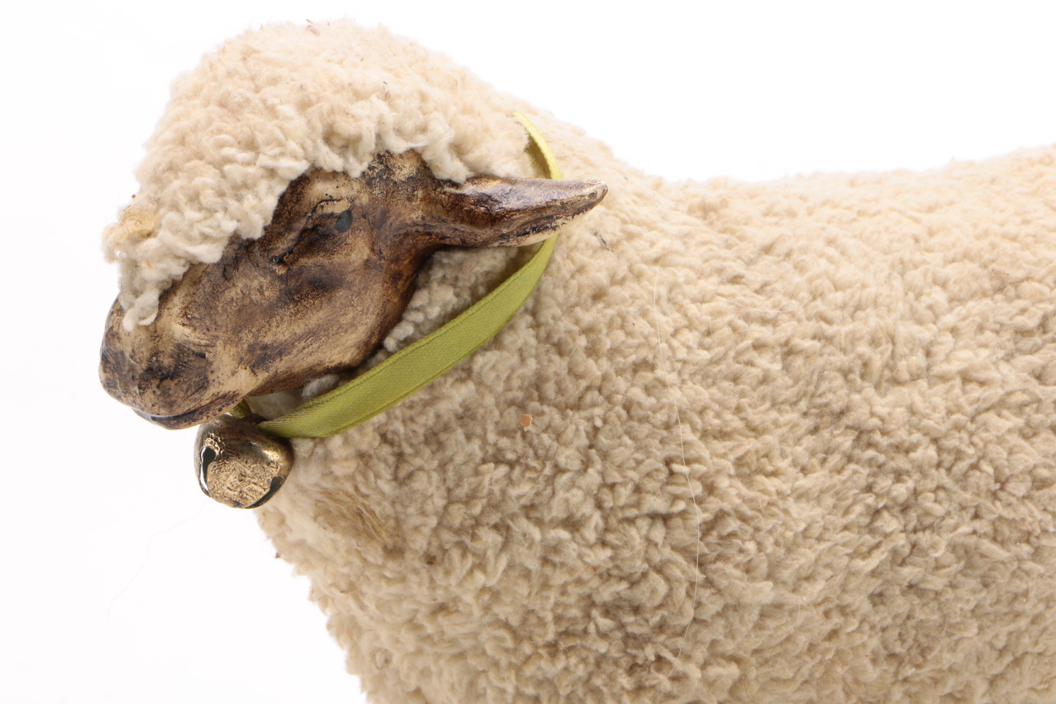 Ragon House Collection Plush Sheep Decorative Pull Toy