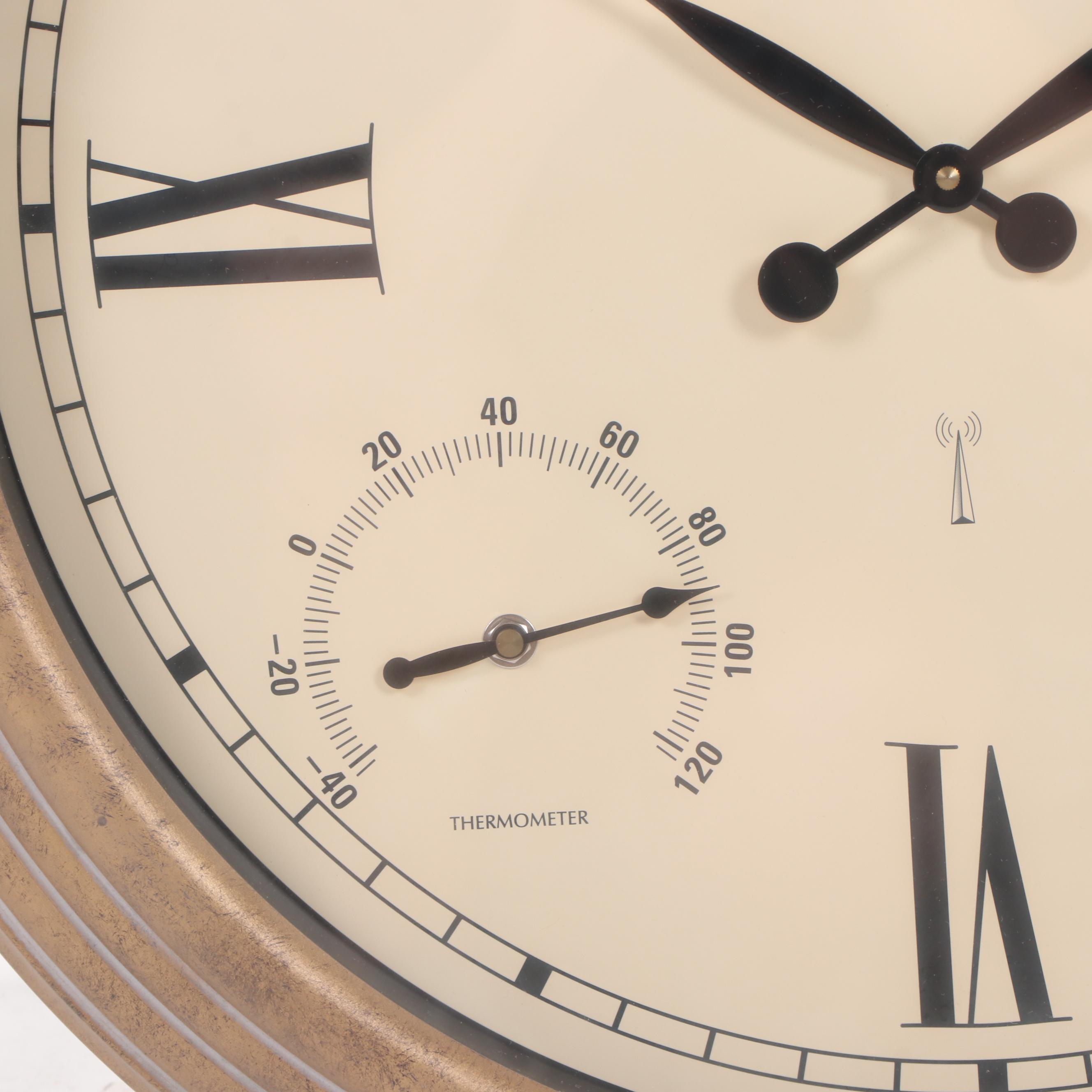 Atomix AA Battery Powered Wall Clock, Contemporary