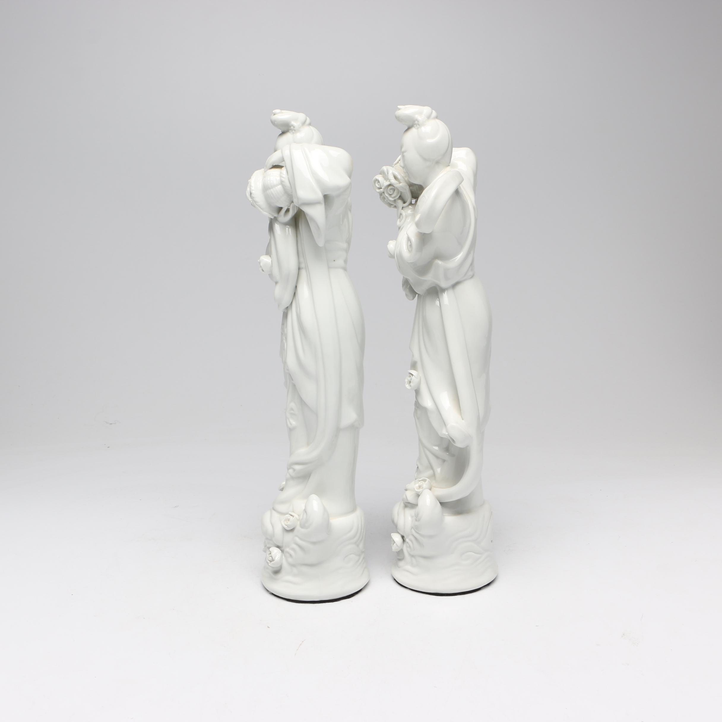 Chinese Blanc de Chine Figurines