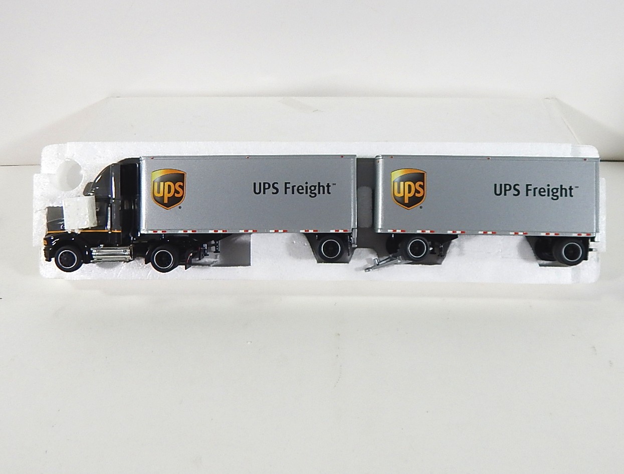 Tonkin UPS Freight Double Tractor Trailer Die Cast Truck