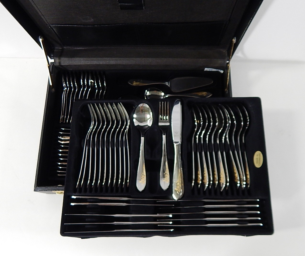 Rostfrei Edelstahl 18/10 Solingen Germany Stainless Steel Flatware with Case