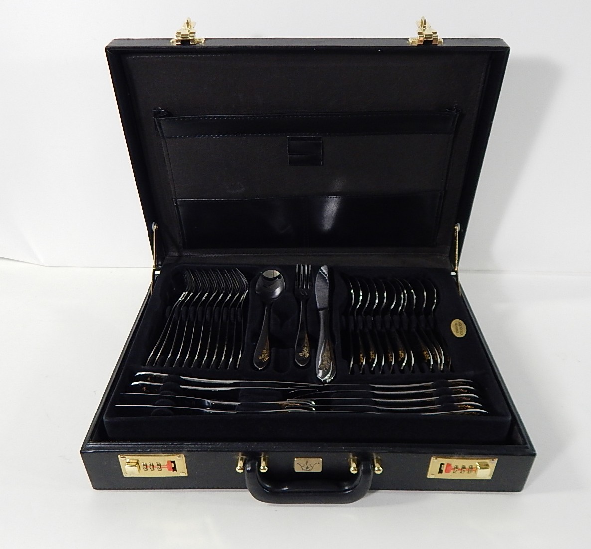 Rostfrei Edelstahl 18/10 Solingen Germany Stainless Steel Flatware with Case