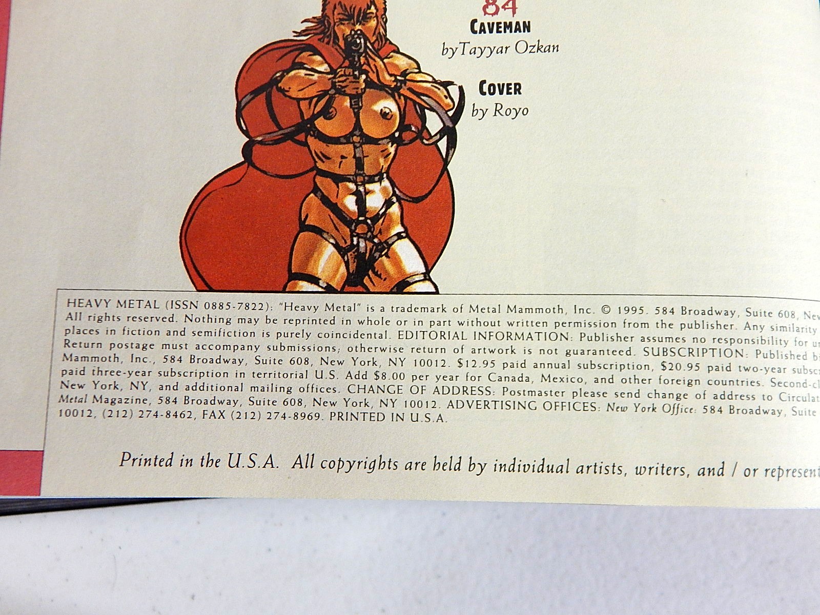 1990s "Heavy Metal" Comic Books by Metal Mammoth