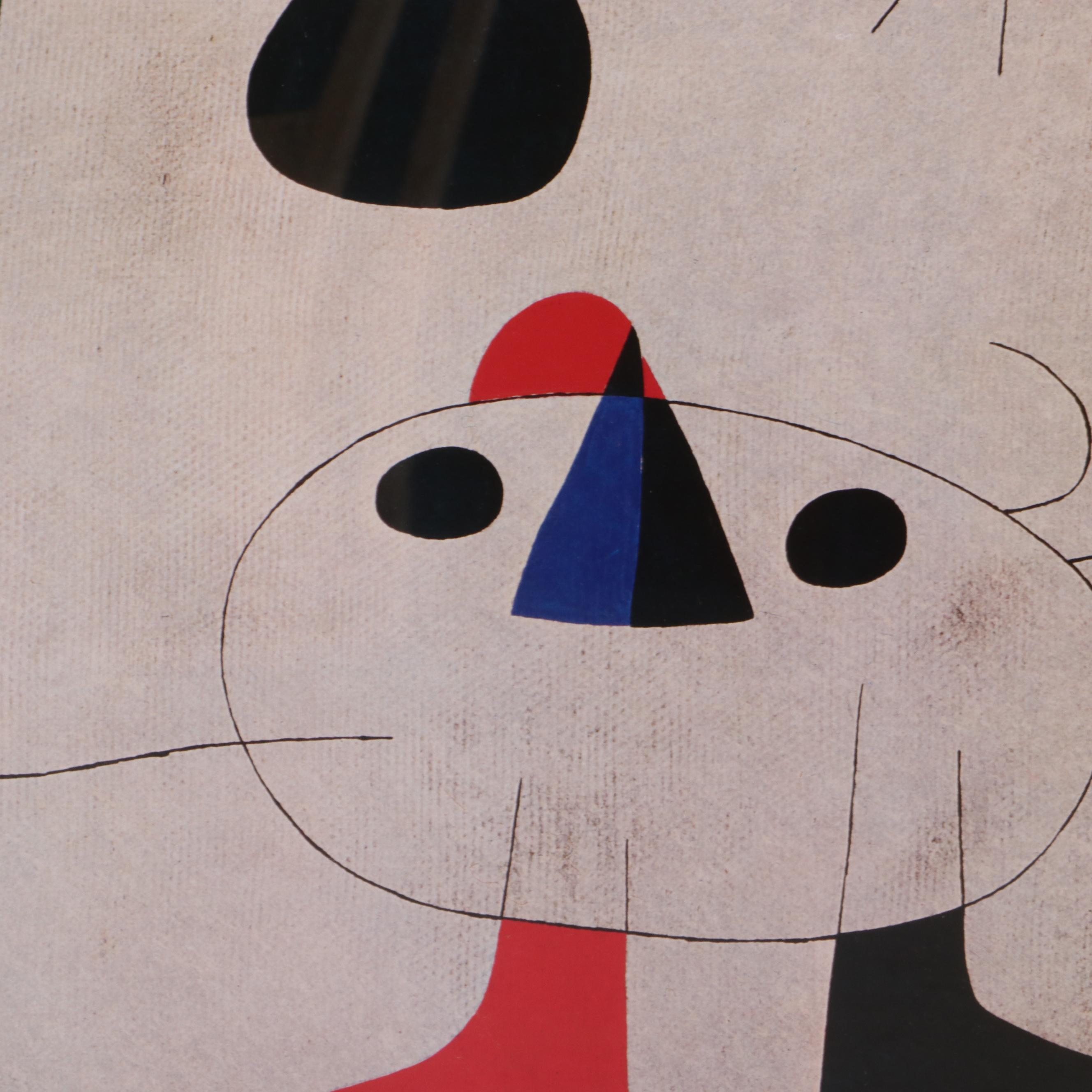 Offset Lithograph after Joan Miro "Joaquim Gomis (Mural)"