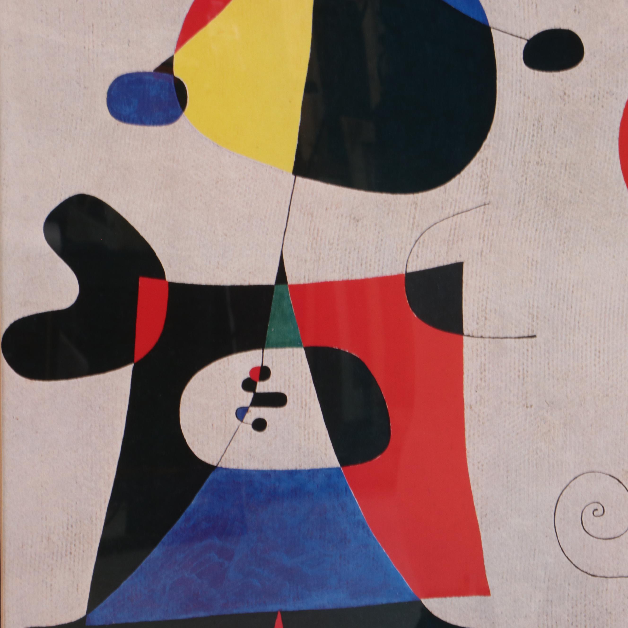 Offset Lithograph after Joan Miro "Joaquim Gomis (Mural)"