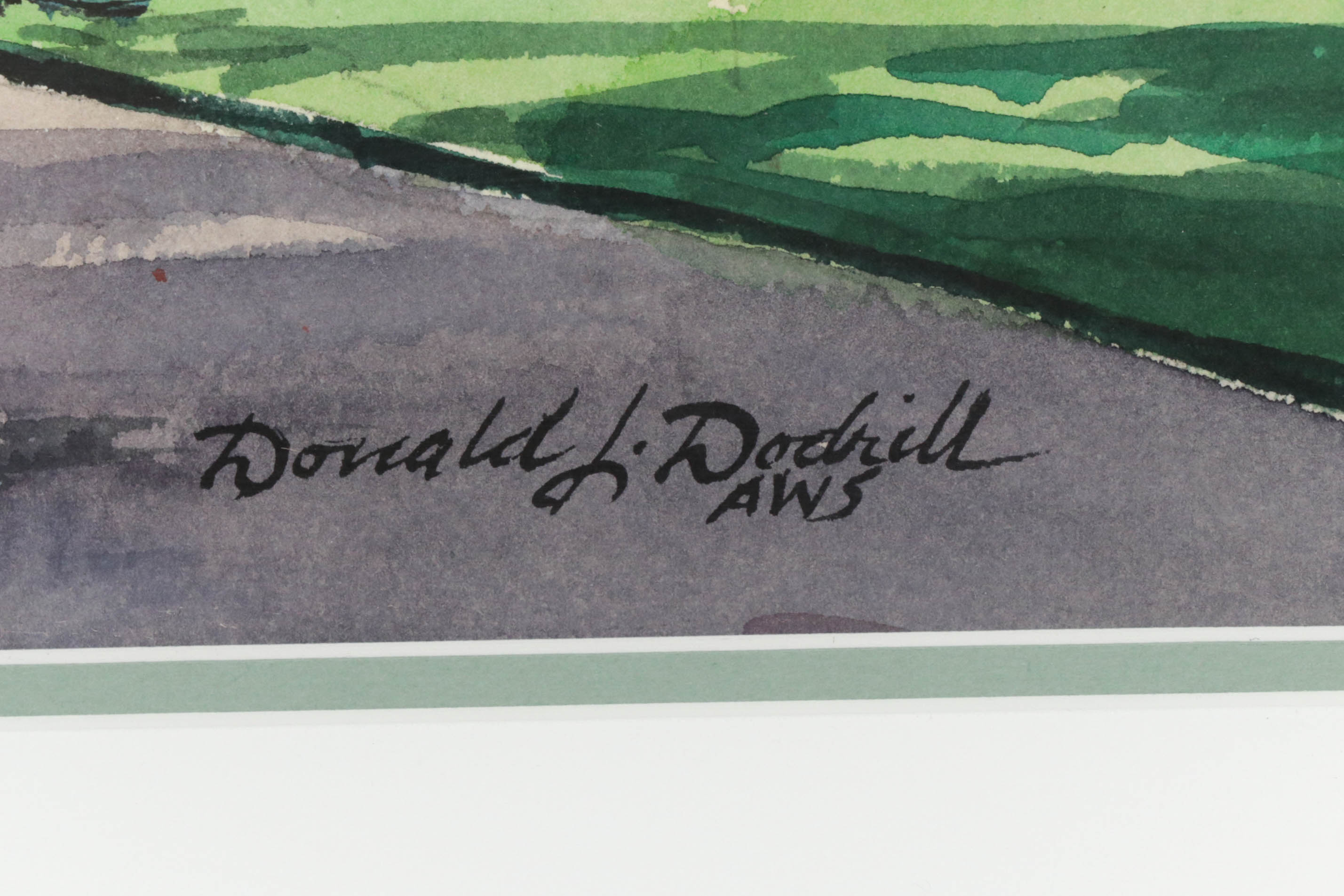 Donald L. Dodrill Watercolor Painting "The Jeffrey Mansion"