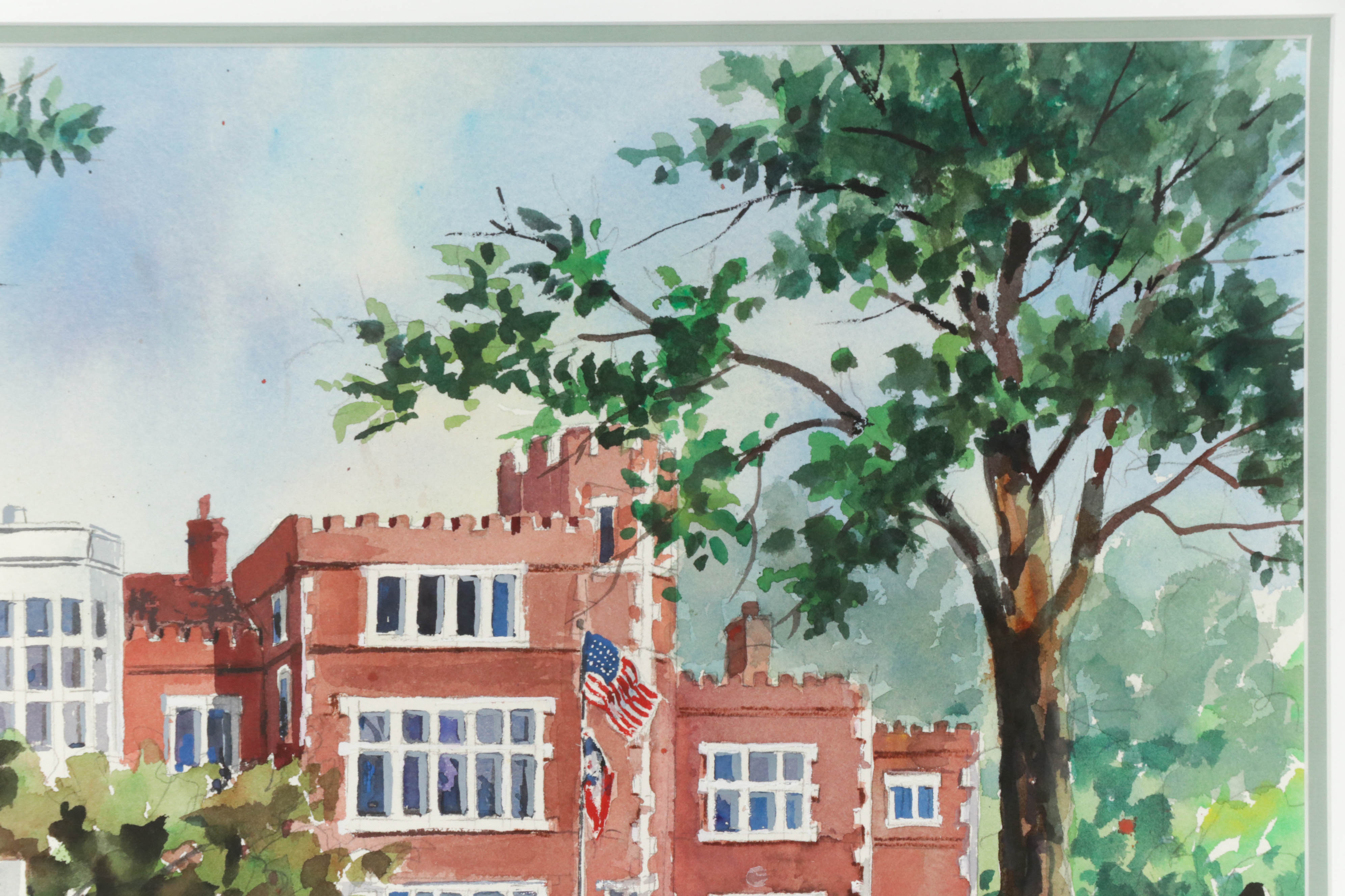 Donald L. Dodrill Watercolor Painting "The Jeffrey Mansion"