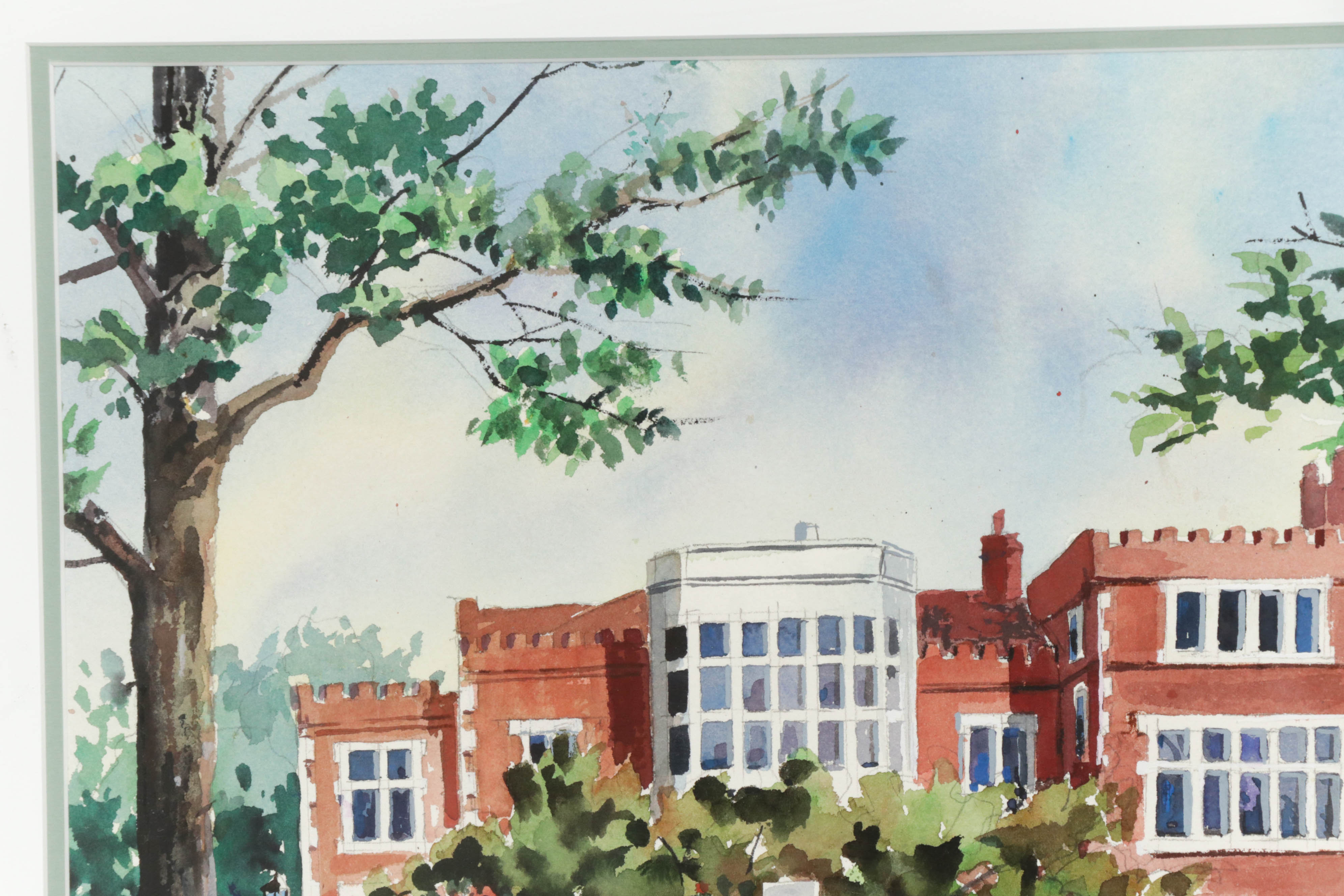 Donald L. Dodrill Watercolor Painting "The Jeffrey Mansion"