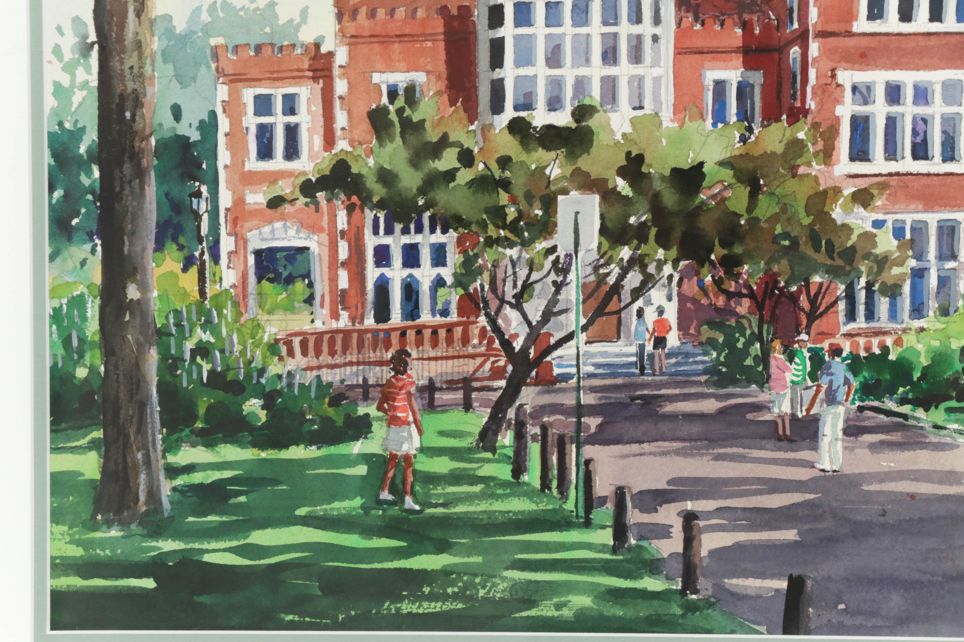 Donald L. Dodrill Watercolor Painting "The Jeffrey Mansion"