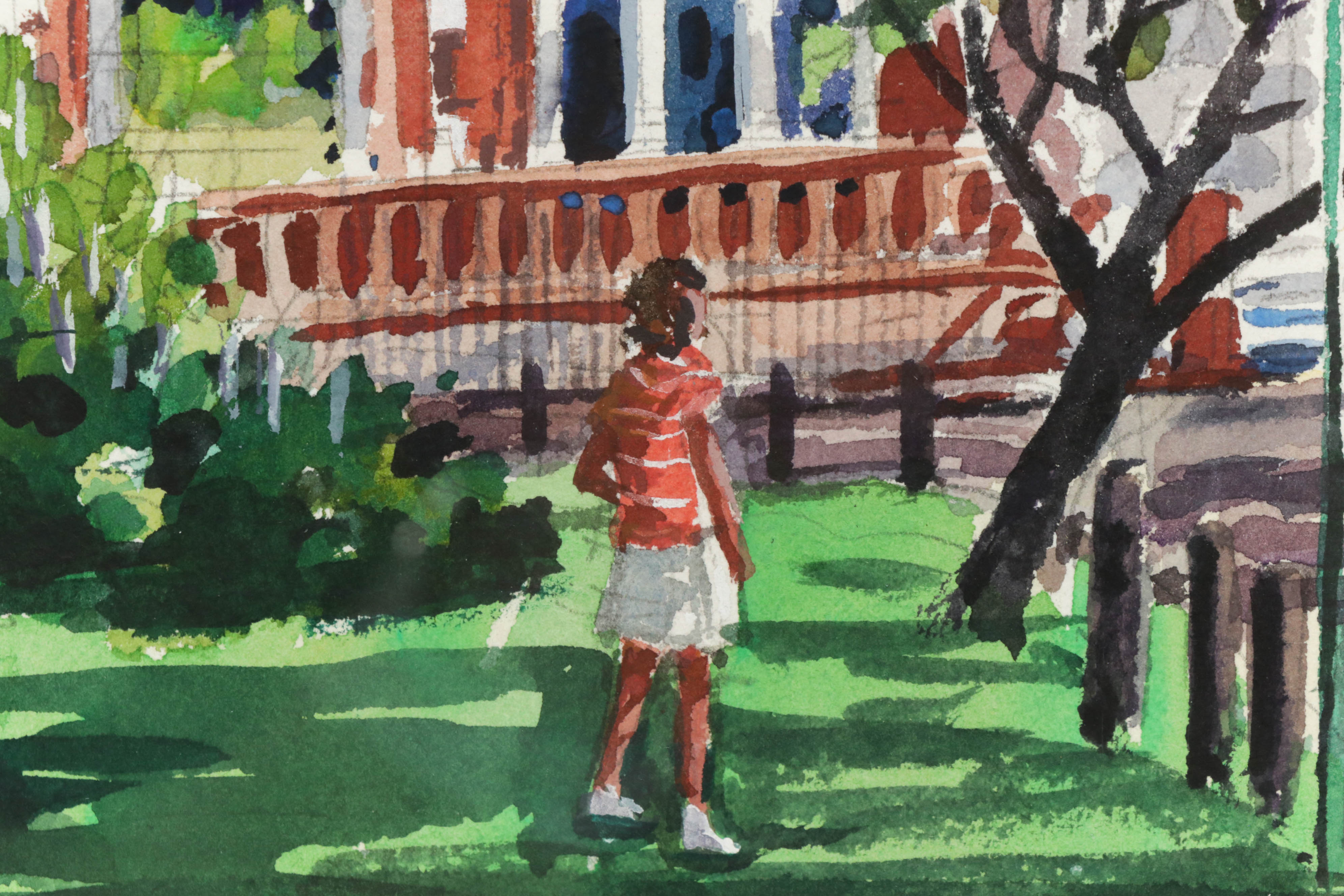 Donald L. Dodrill Watercolor Painting "The Jeffrey Mansion"