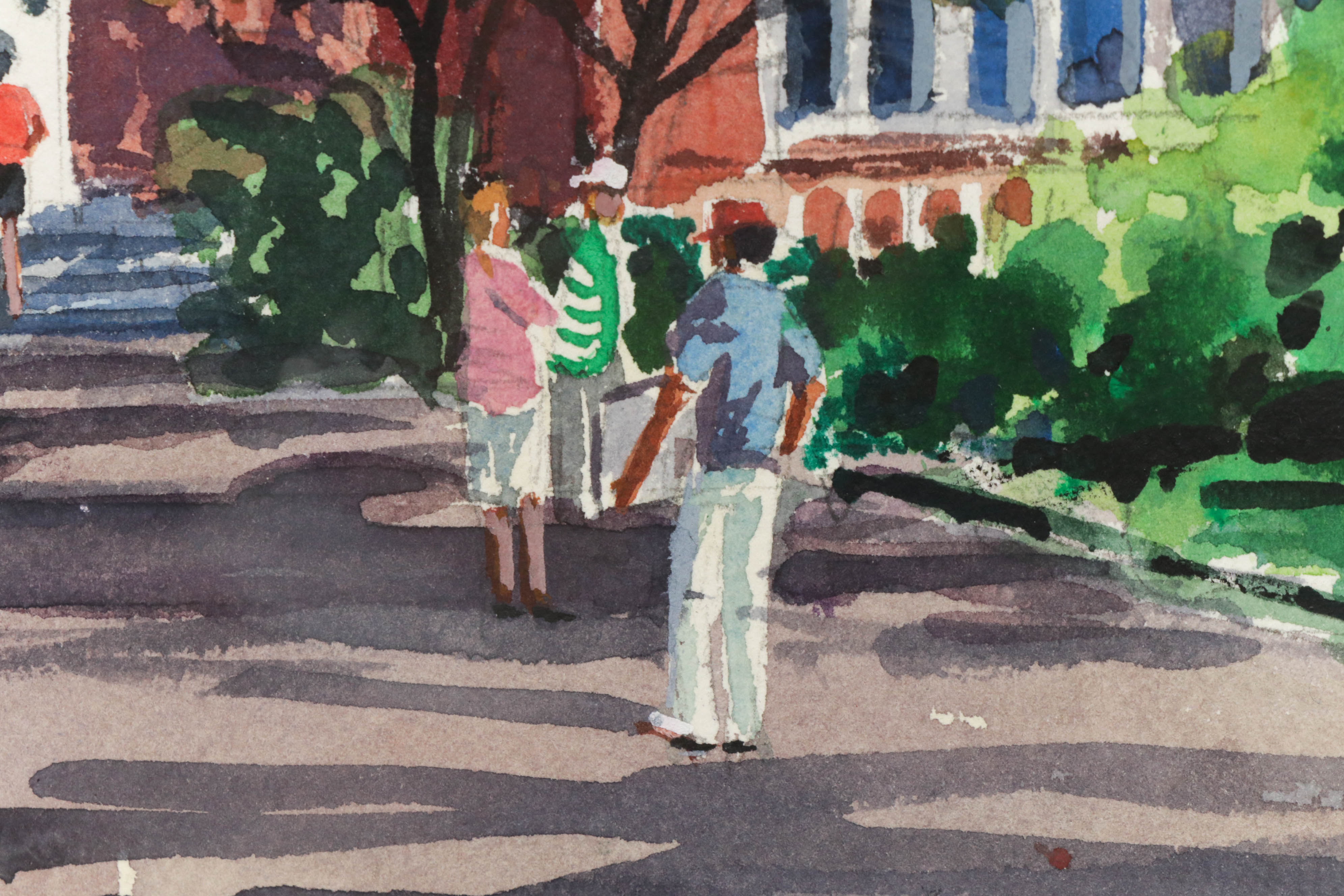 Donald L. Dodrill Watercolor Painting "The Jeffrey Mansion"