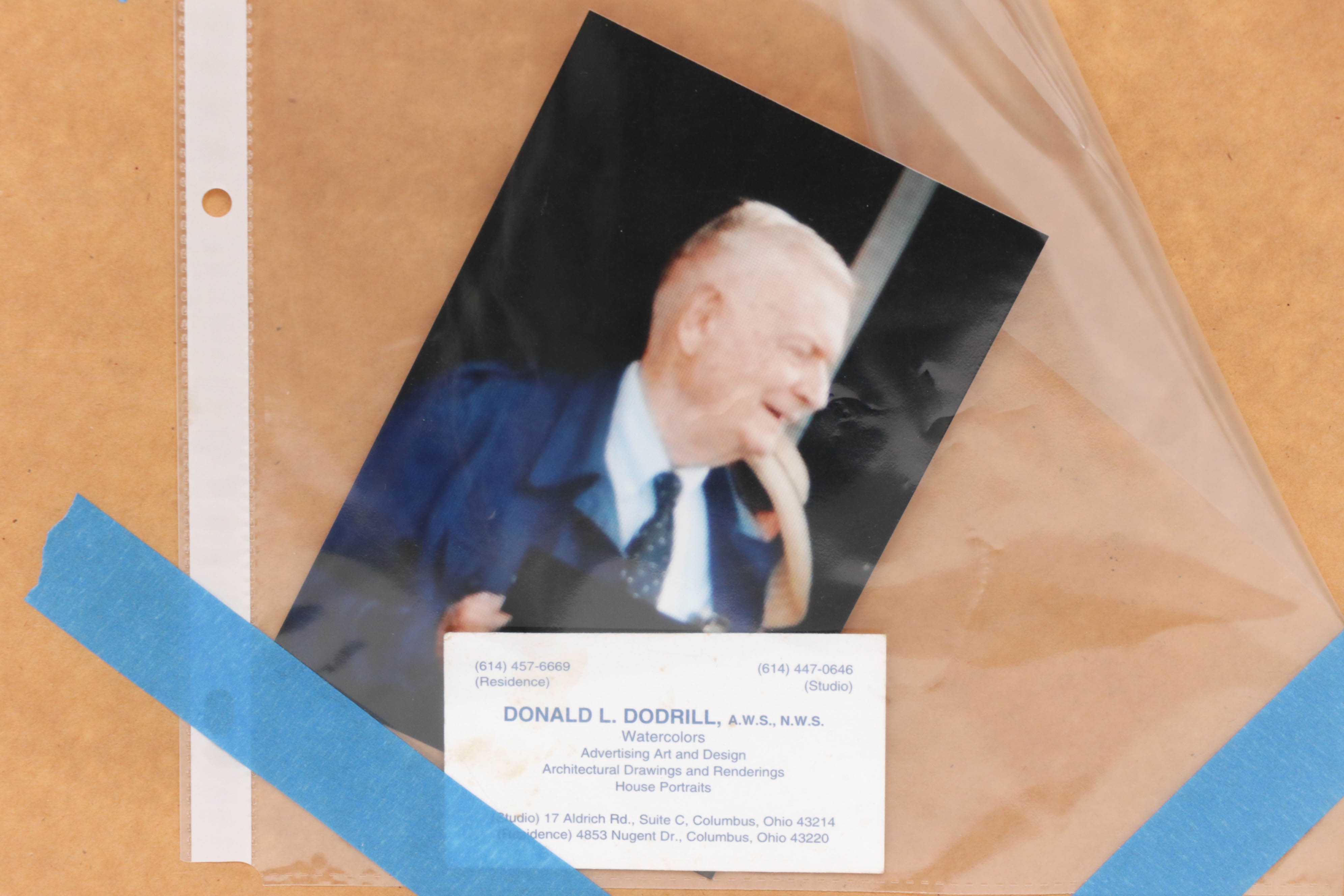 Donald L. Dodrill Watercolor Painting "The Jeffrey Mansion"