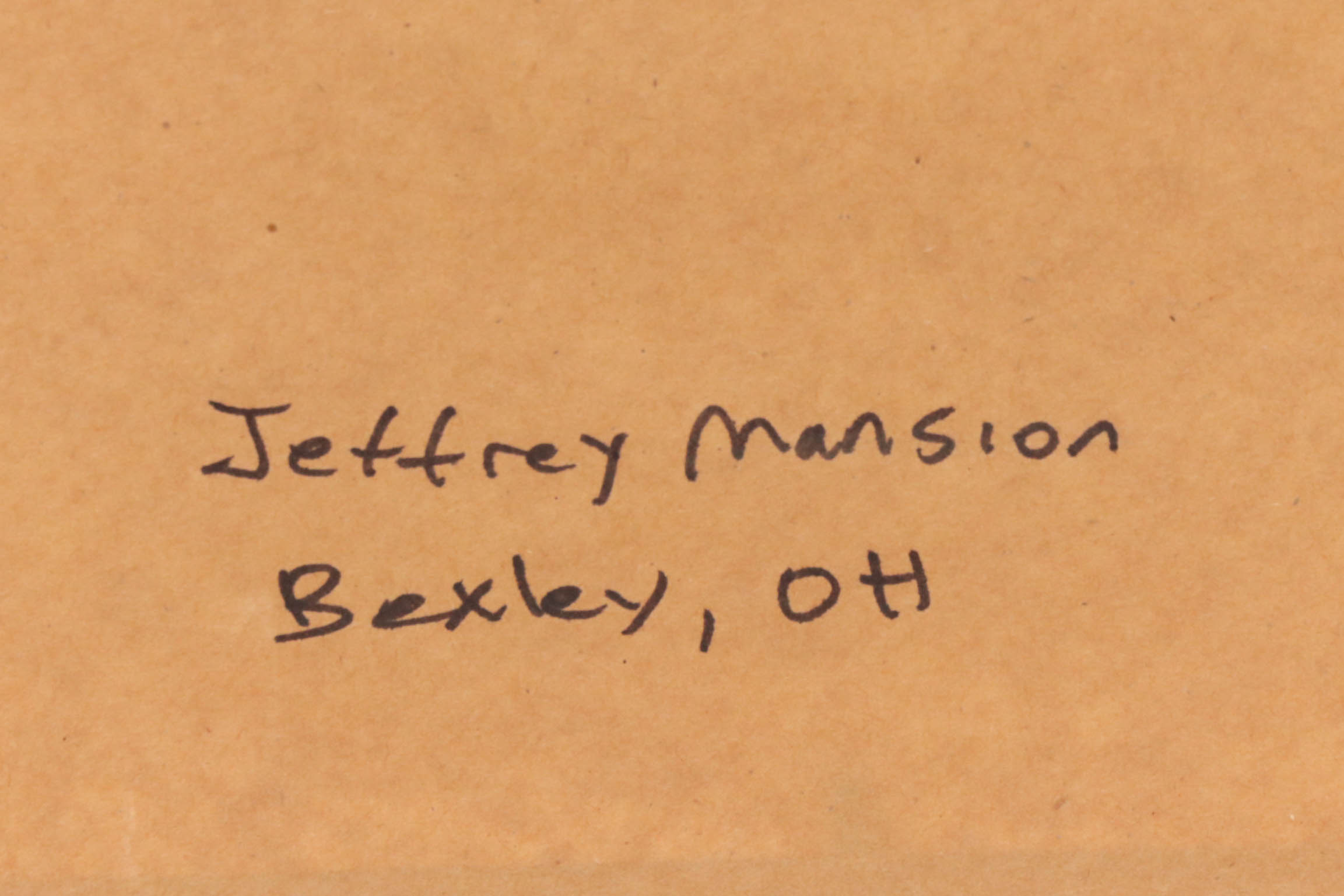 Donald L. Dodrill Watercolor Painting "The Jeffrey Mansion"