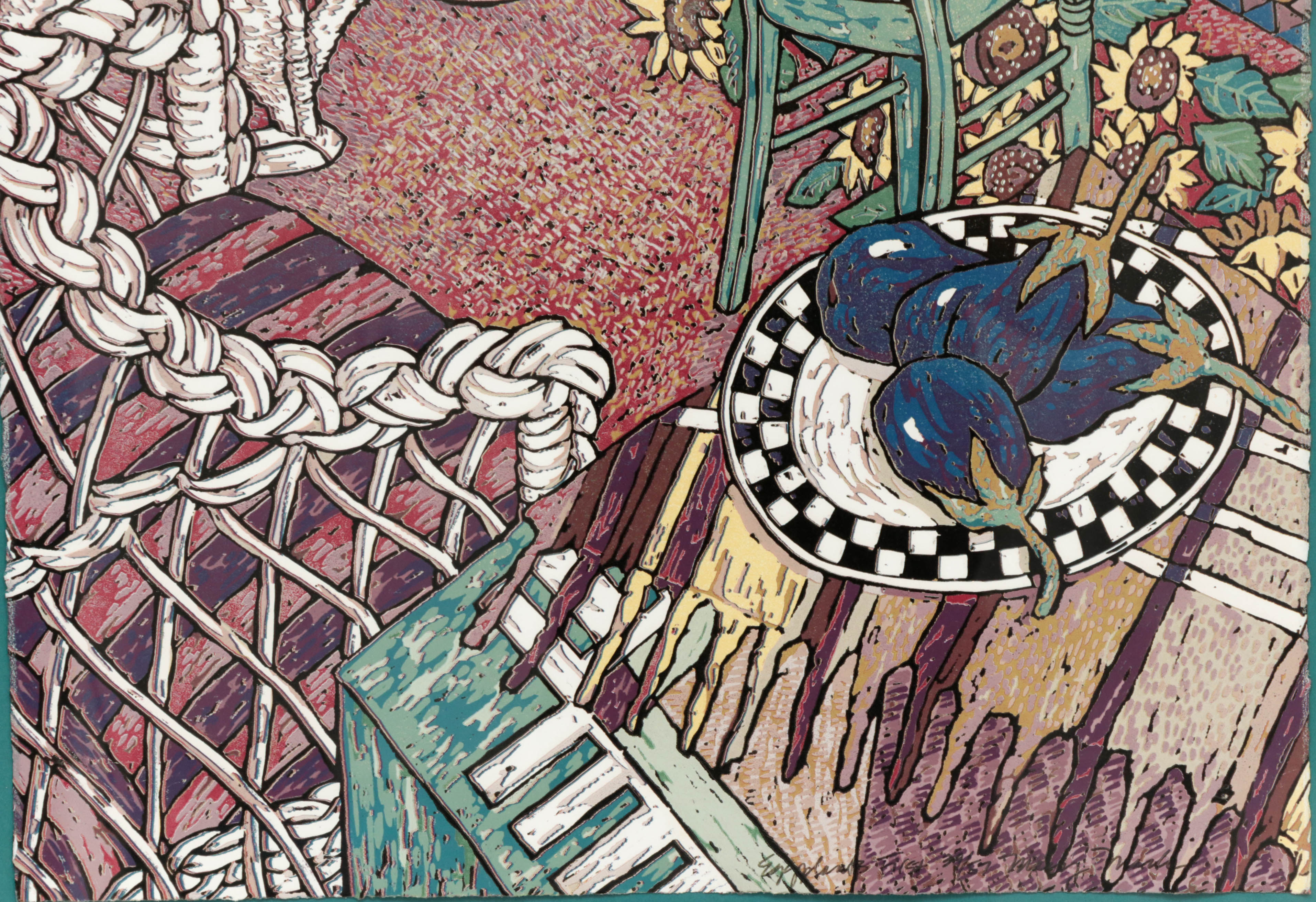 Missy Martin Serigraph "Eggplant First"