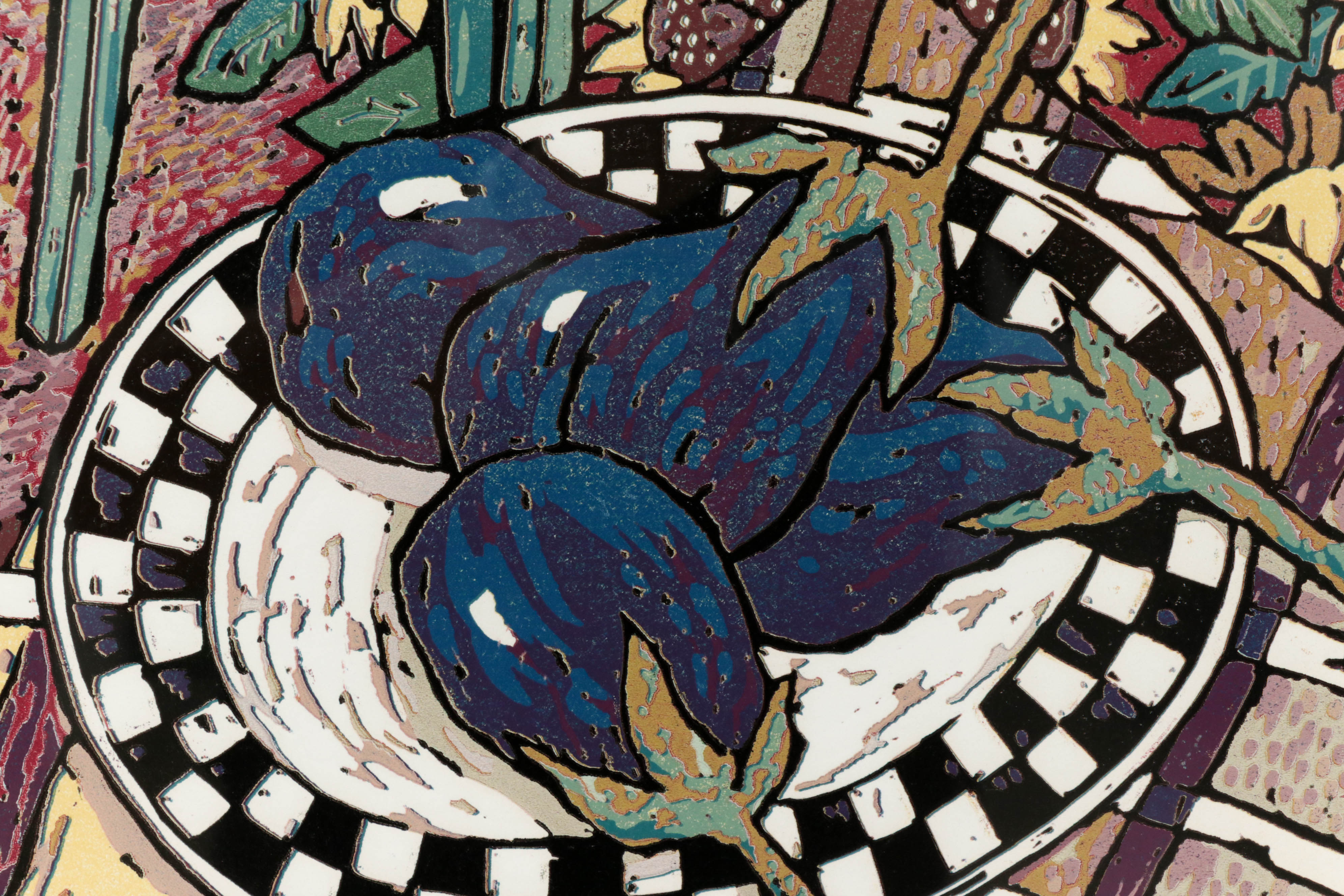 Missy Martin Serigraph "Eggplant First"