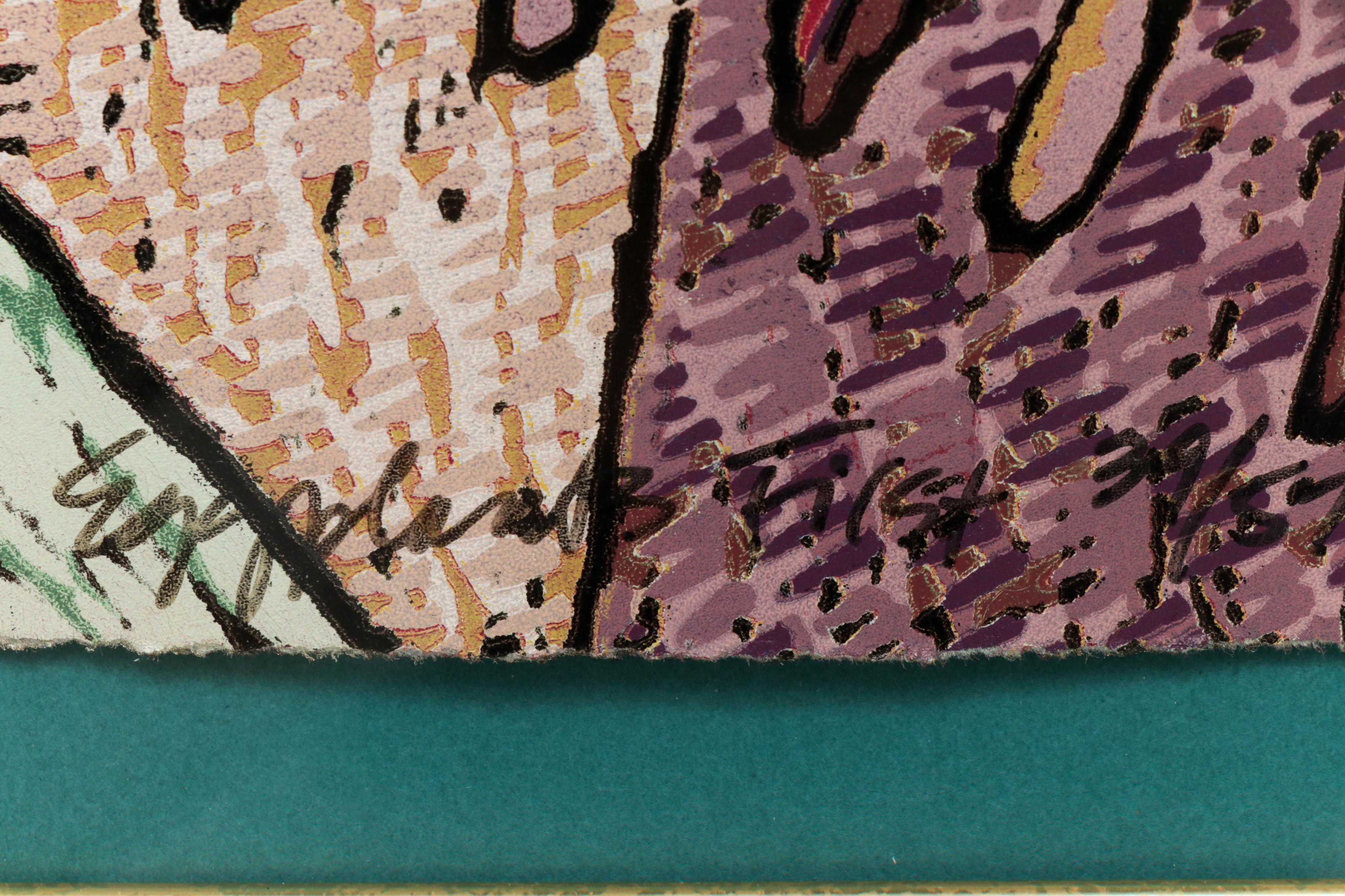 Missy Martin Serigraph "Eggplant First"