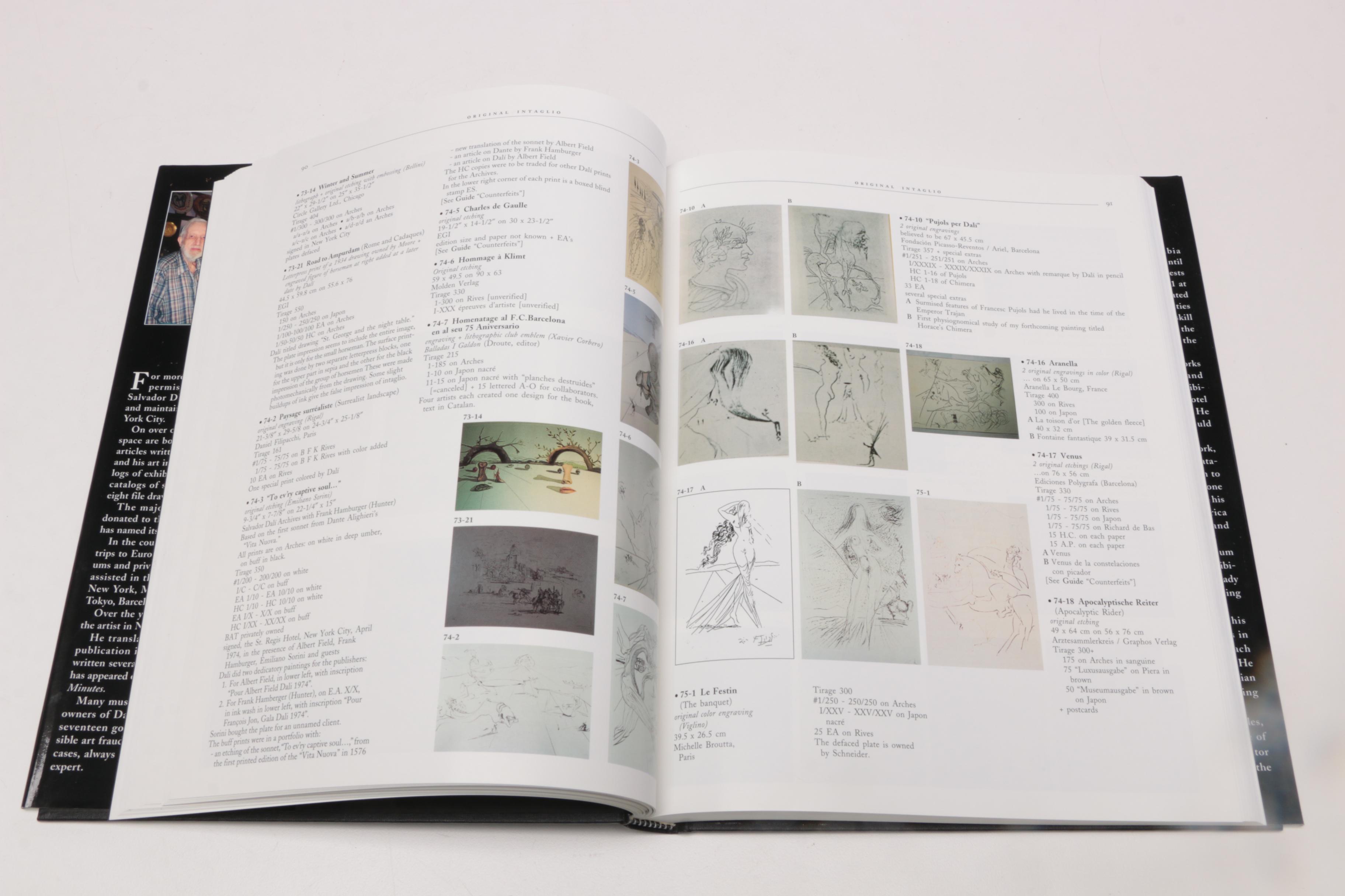 Authorized "The Official Catalog of the Graphic Works of Salvador Dalí" by Field