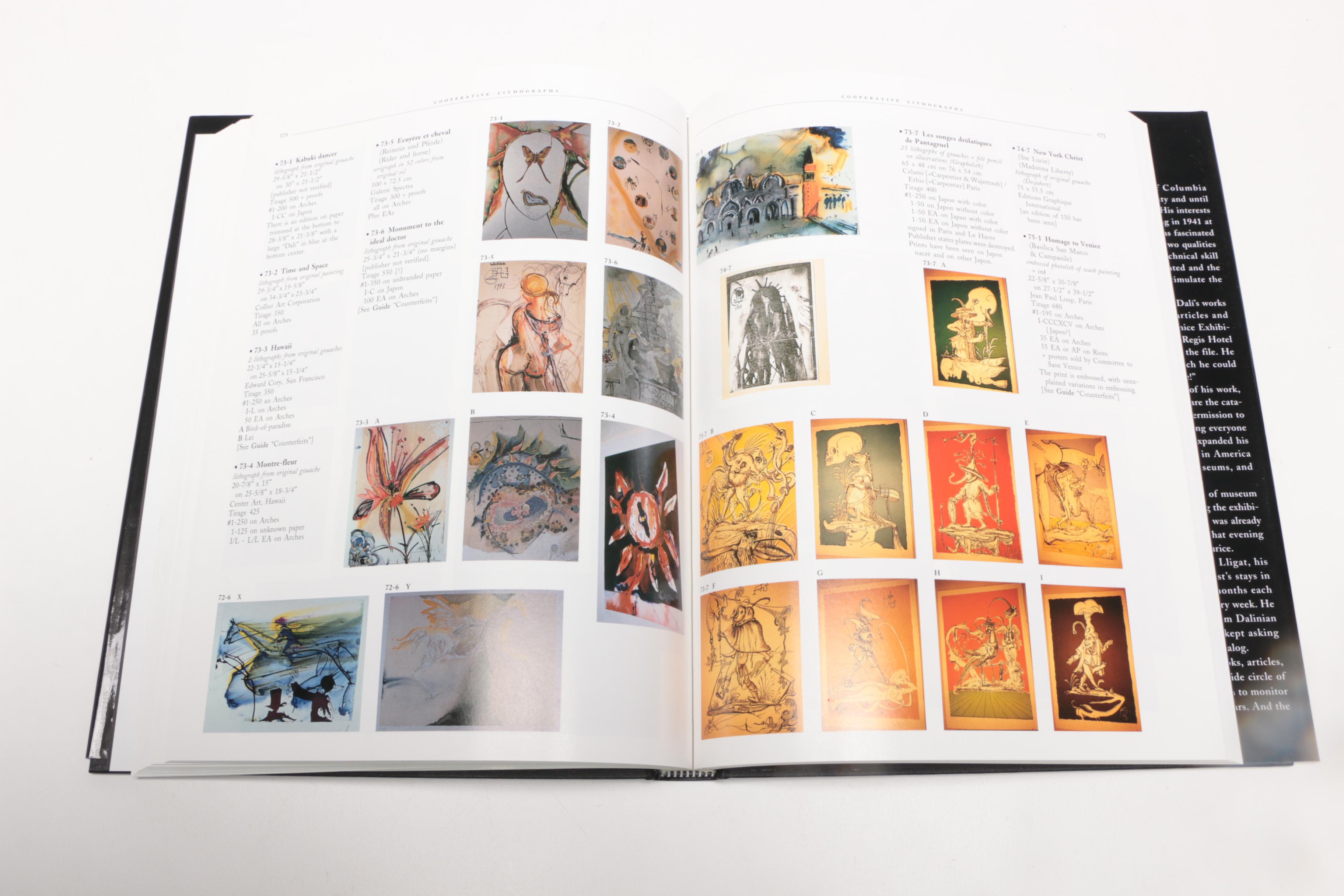Authorized "The Official Catalog of the Graphic Works of Salvador Dalí" by Field