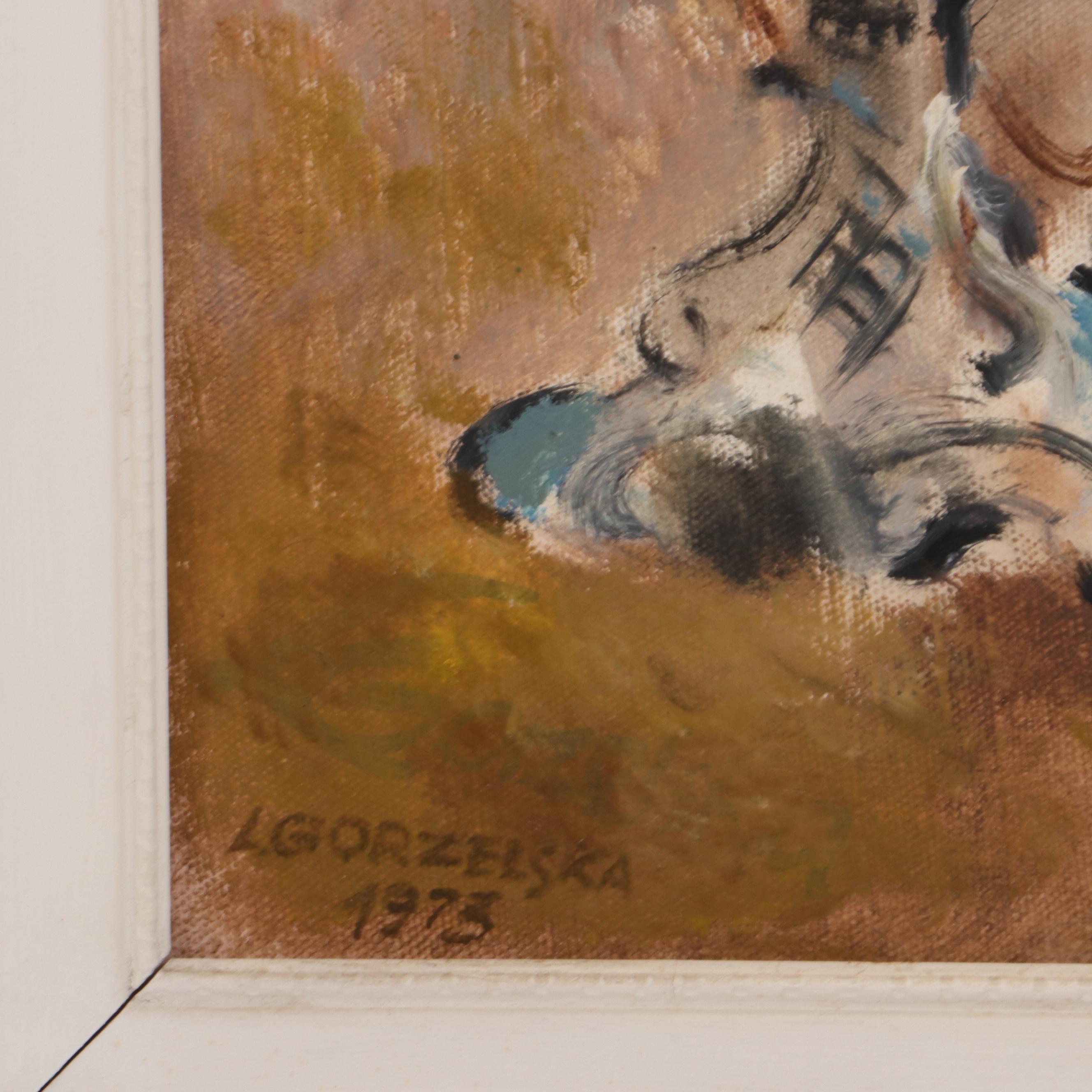 L. Gorzelska Still Life Oil Painting, 1973