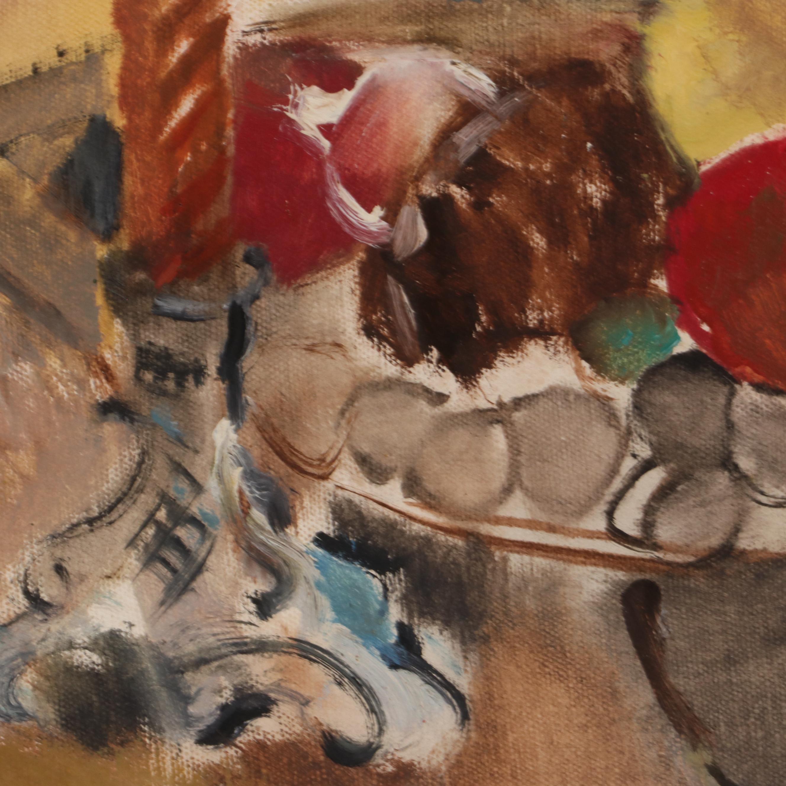 L. Gorzelska Still Life Oil Painting, 1973