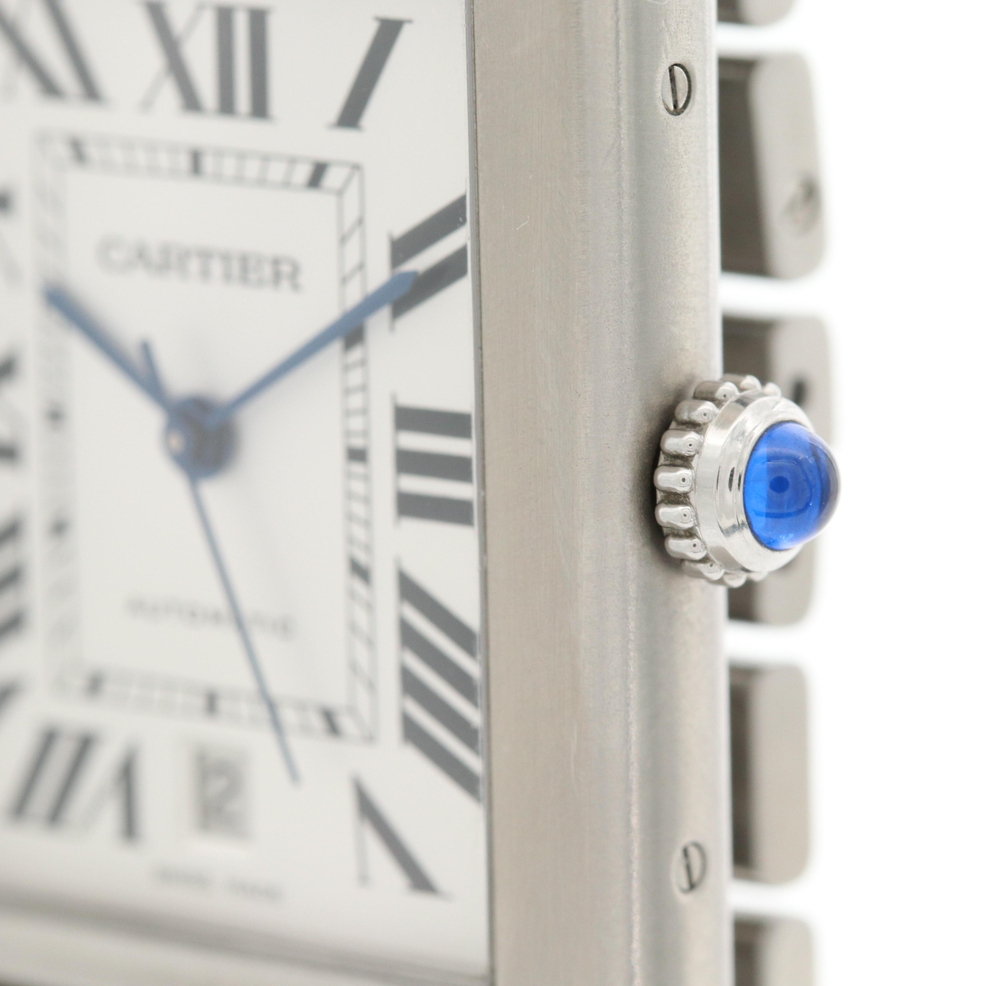 Cartier Tank Solo XL Stainless Steel Watch With Date