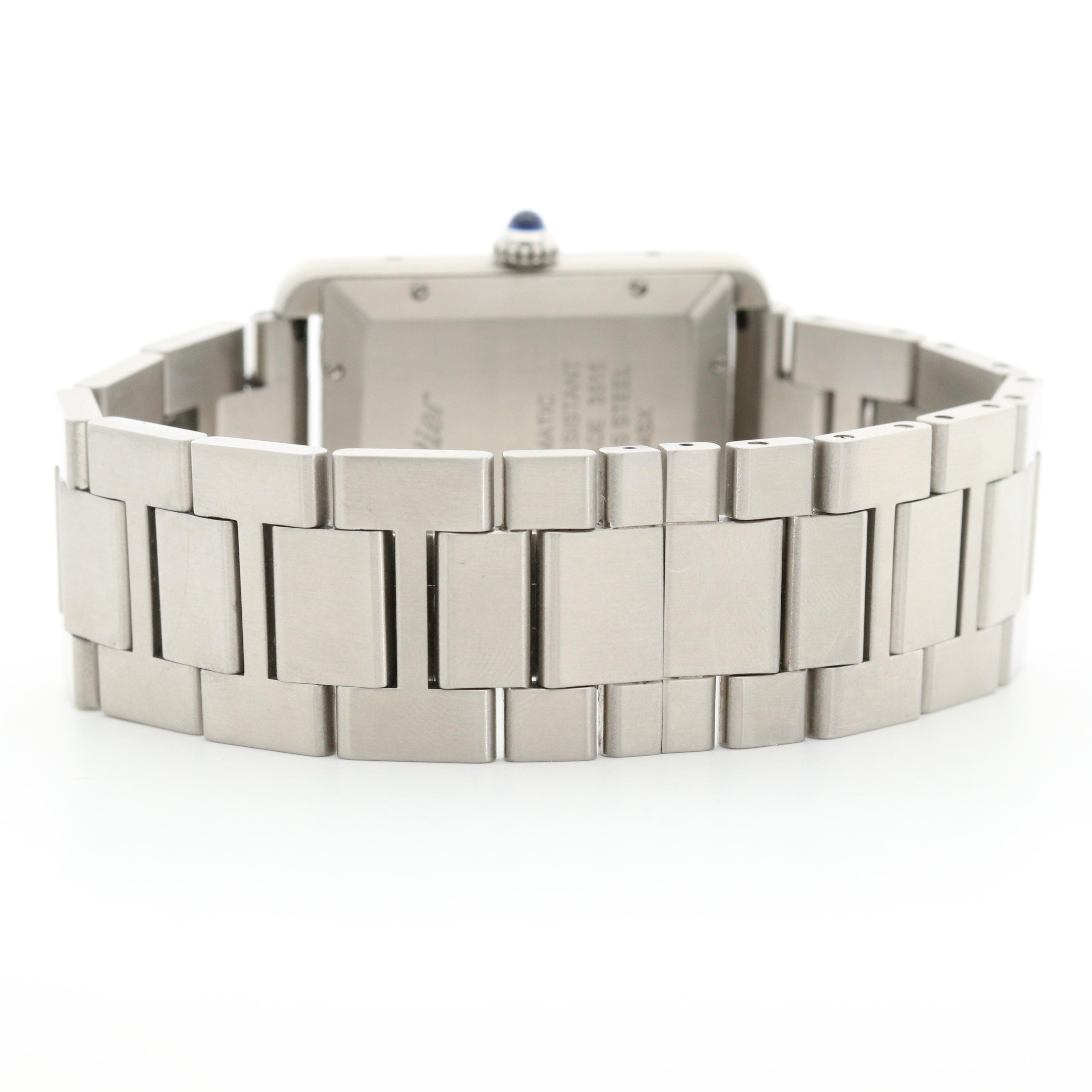 Cartier Tank Solo XL Stainless Steel Watch With Date