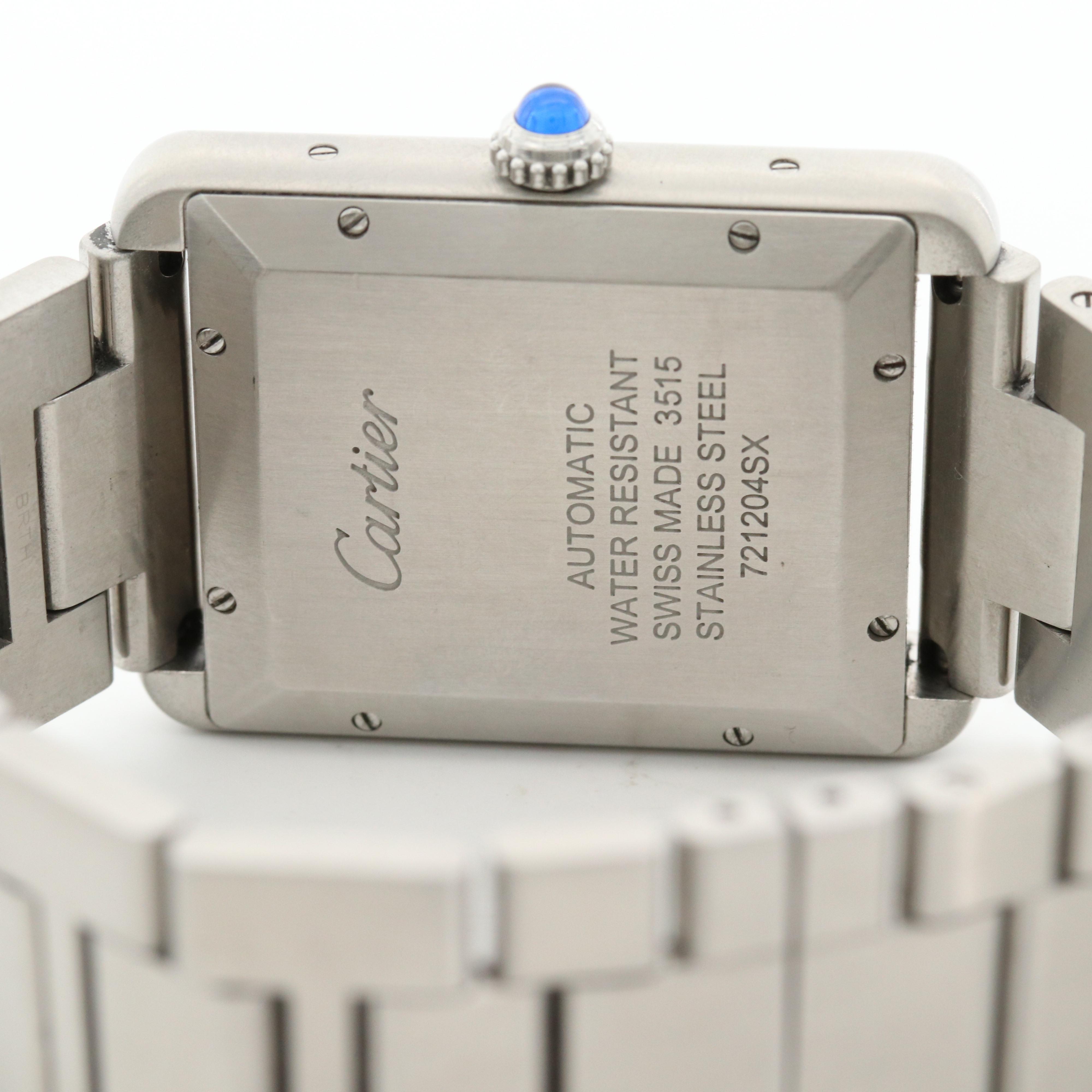 Cartier Tank Solo XL Stainless Steel Watch With Date