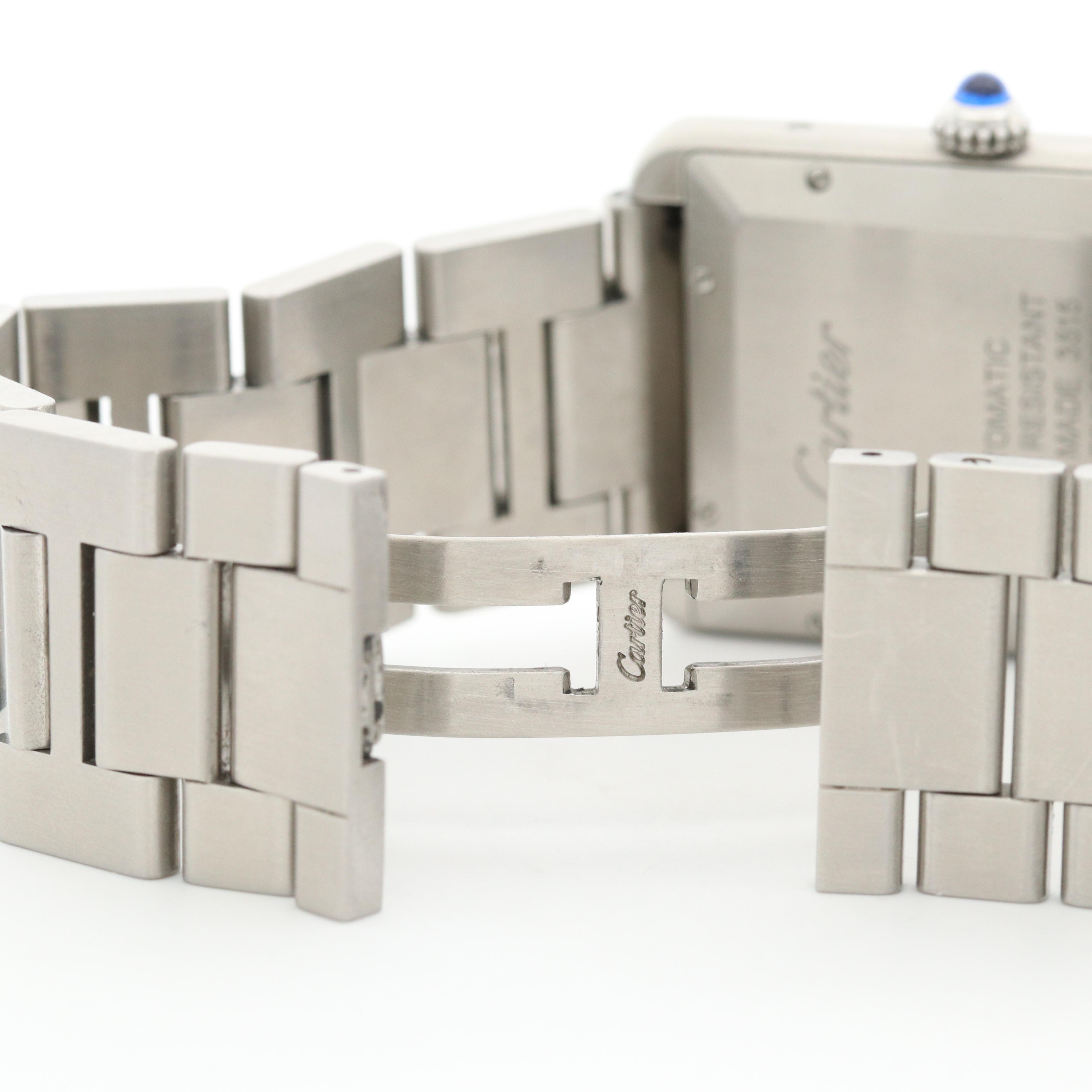 Cartier Tank Solo XL Stainless Steel Watch With Date